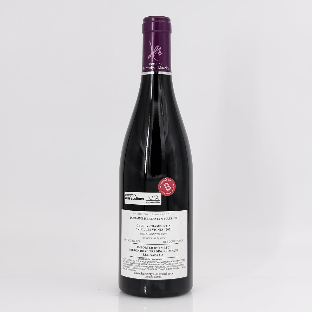 2021 Domaine Heresztyn-Mazzini Gevrey-Chambertin Vieilles Vignes Cote de Nuits, France
