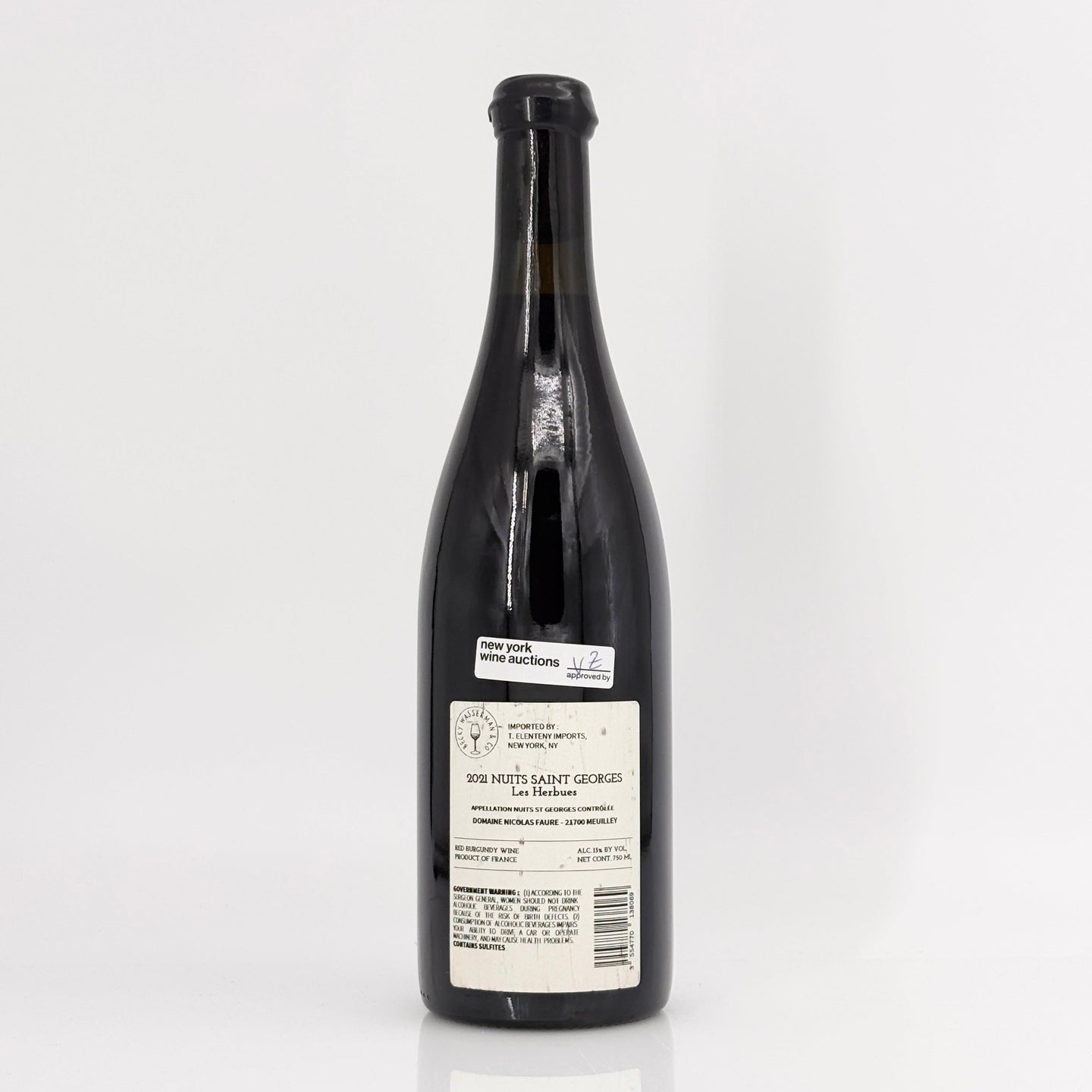 2021 Domaine Nicolas Faure Nuits-Saint-Georges Les Herbues Cote de Nuits, France