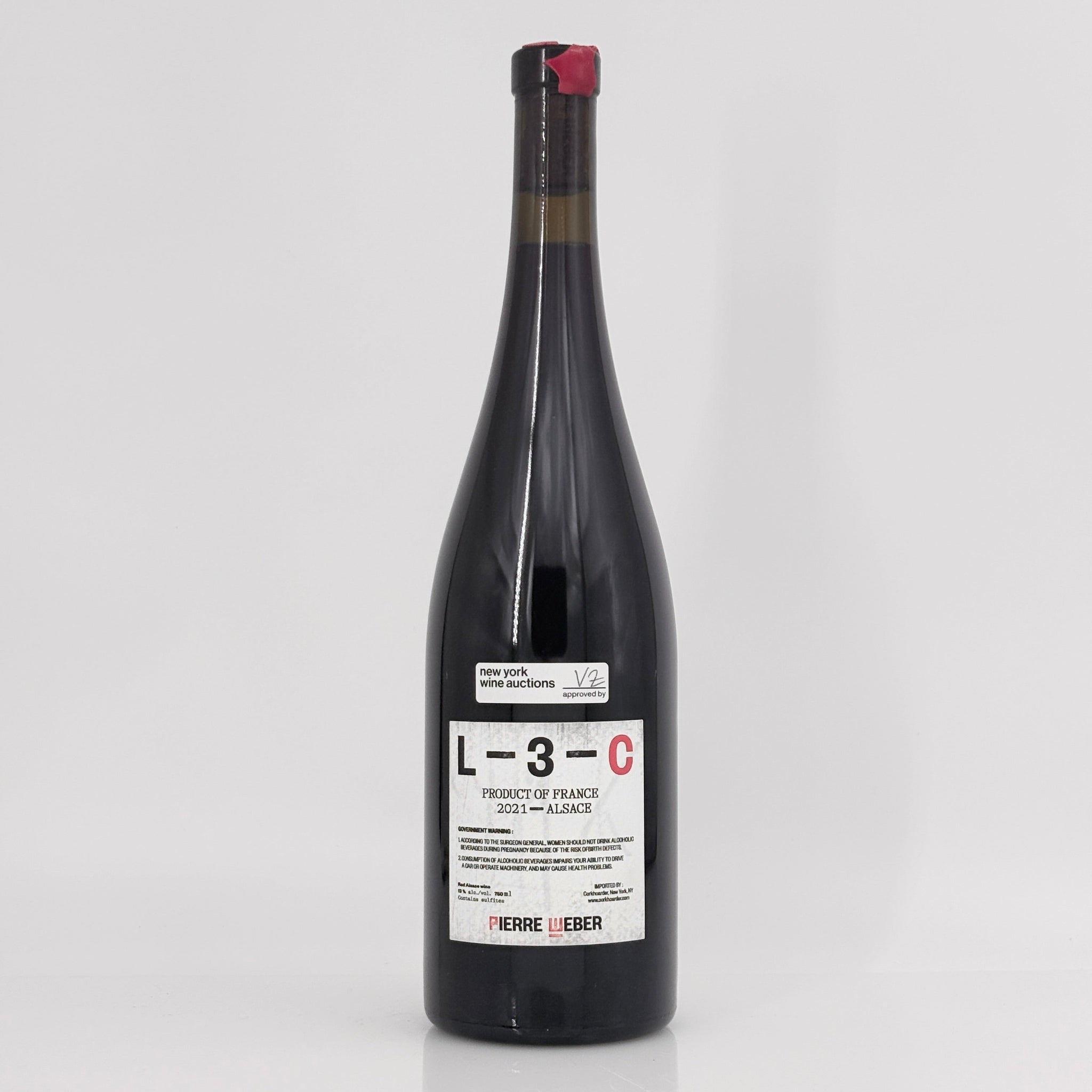 2021 Domaine Pierre Weber Pinot Noir 'Le Rouge C' Alsace, France