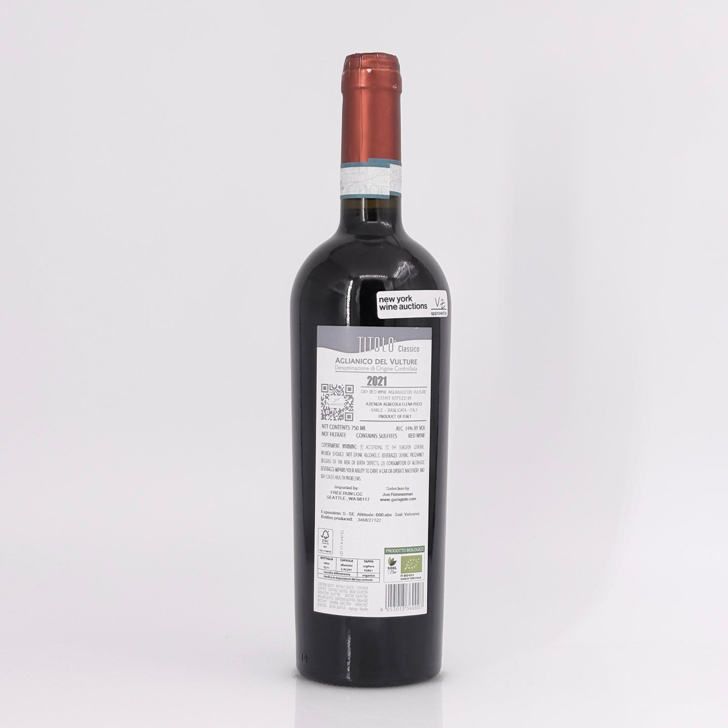 2021 Elena Fucci 'Titolo' Aglianico del Vulture Basilicata, Italy