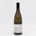 Wine bottle with a label on a white background