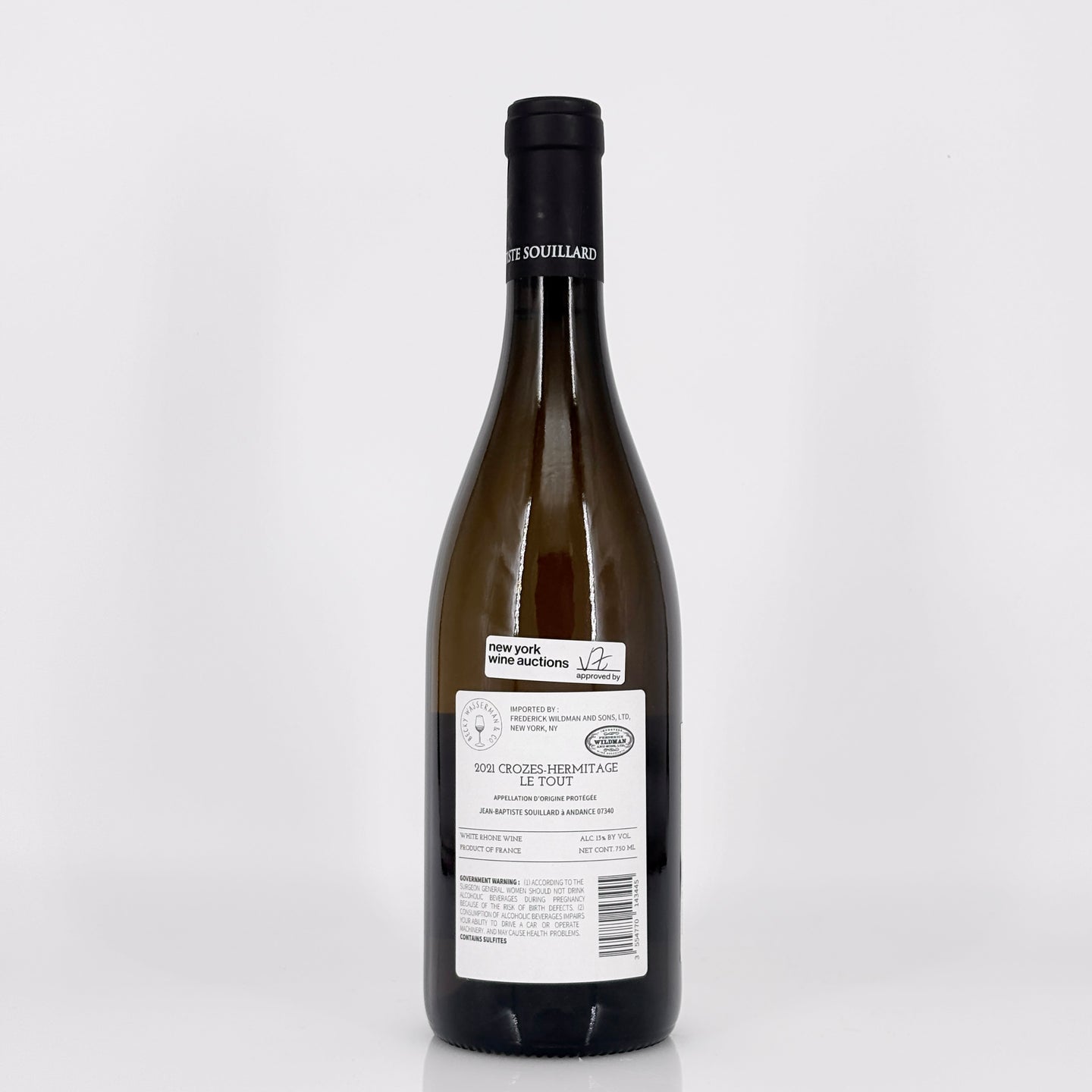 2021 Jean-Baptiste Souillard Crozes-Hermitage 'Le Tout' Blanc, Rhone, France (Lot 1)