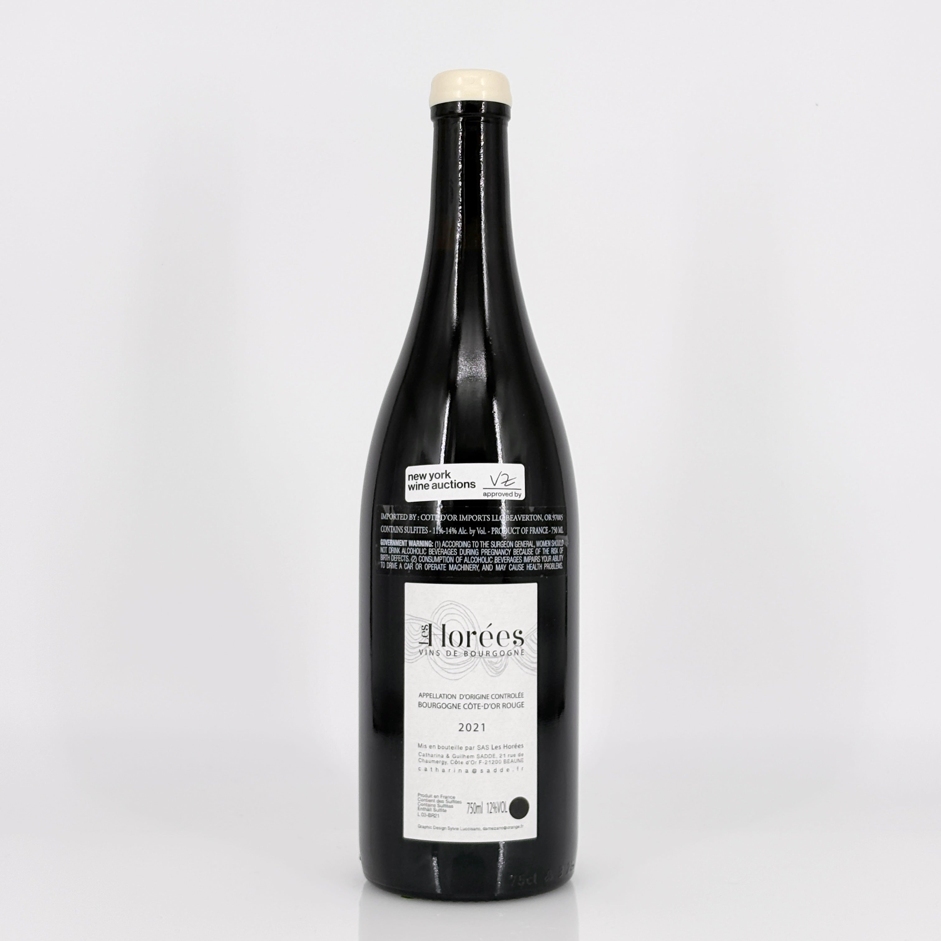 2021 Les Horées Bourgogne Rouge Le Vieux Sage, Burgundy, France