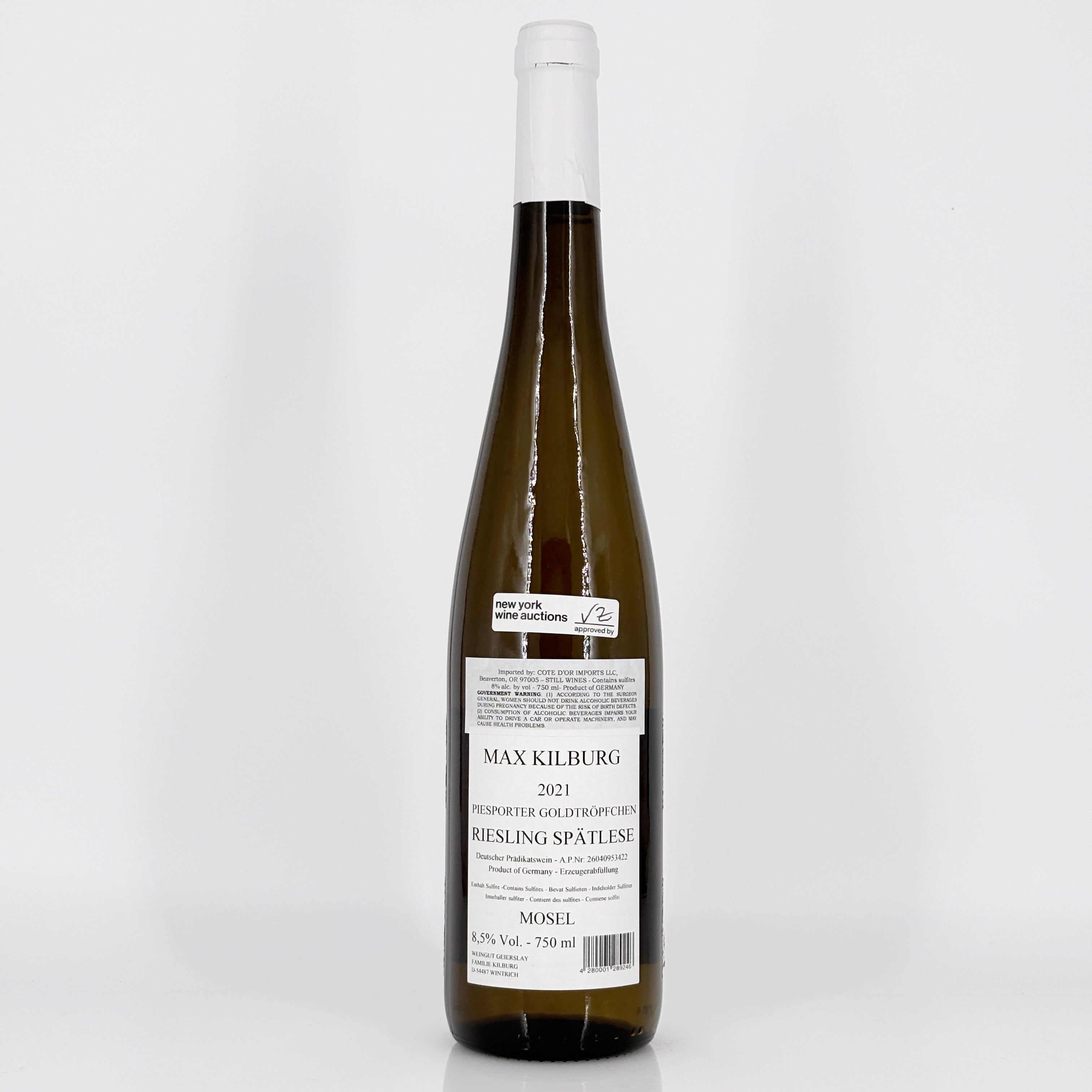 2021 Max Kilburg Goldtropfchen Riesling Spatlese Mosel, Germany [6-Bottle Lot]