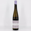 Wine bottle with a decorative label on a white background