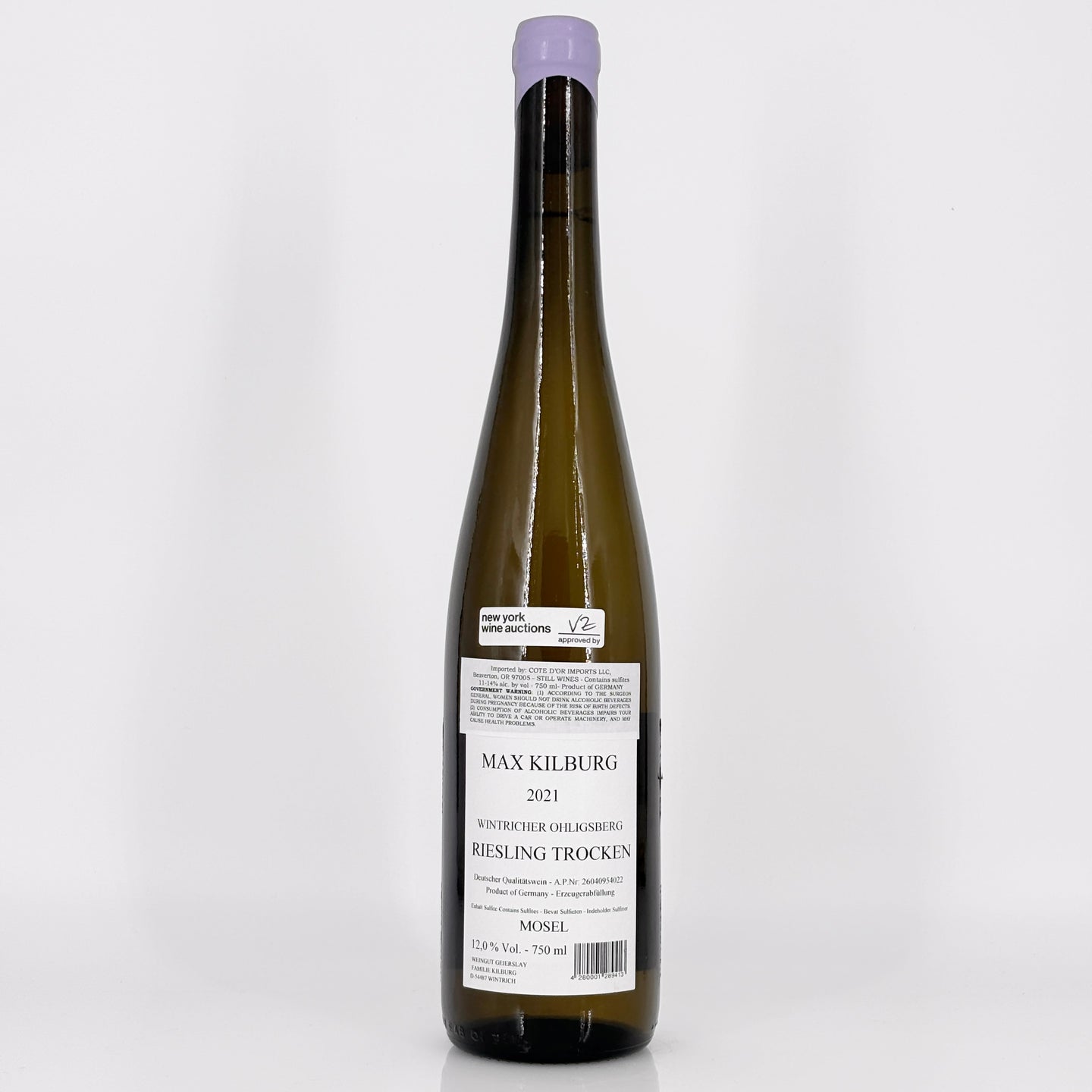 2021 Max Kilburg Ohligsberg GC Trocken, Mosel, Germany [6-Bottle Lot]