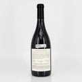 Wine bottle with a label on a white background