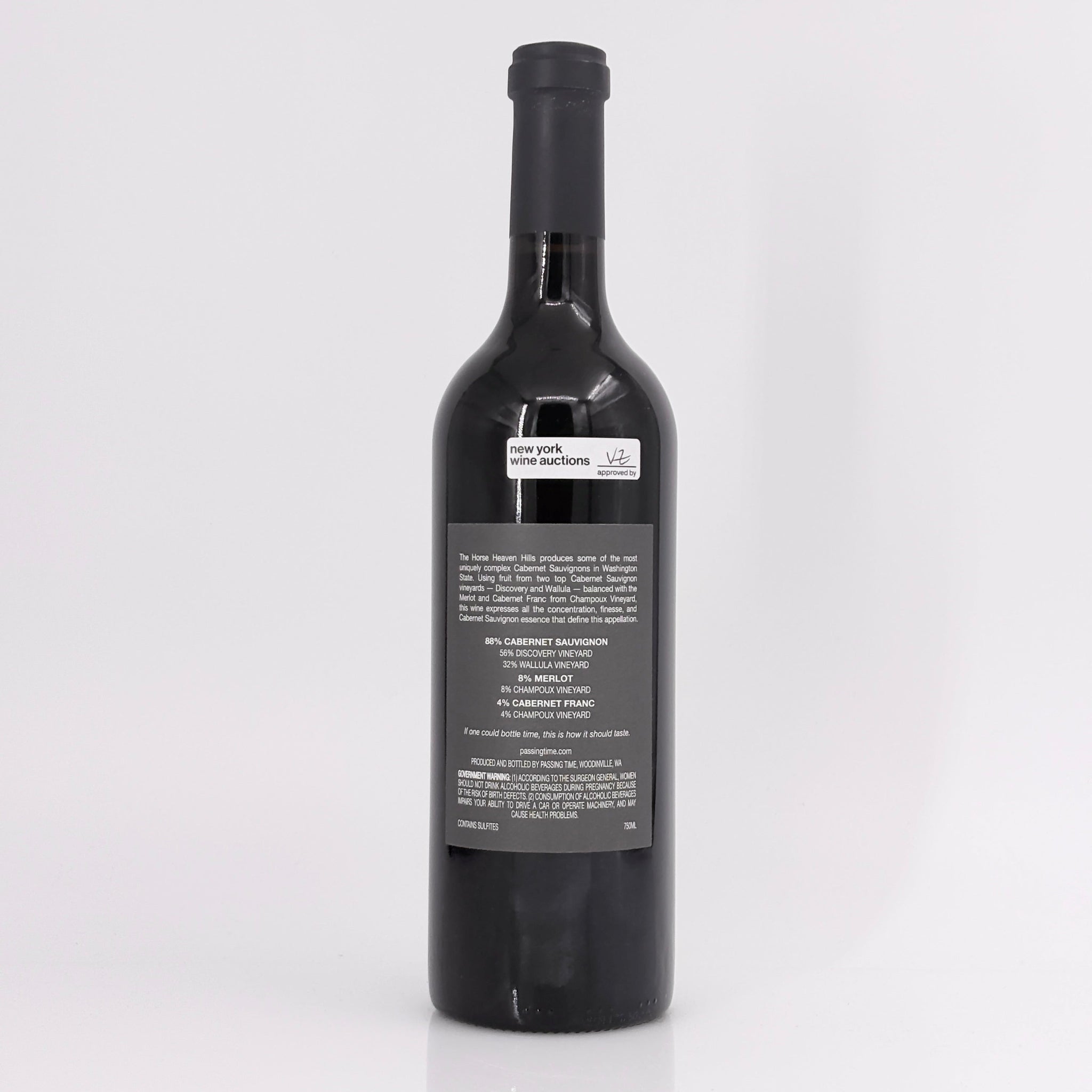 2021 Passing Time Horse Heaven Hills Cabernet Sauvignon Washington, USA