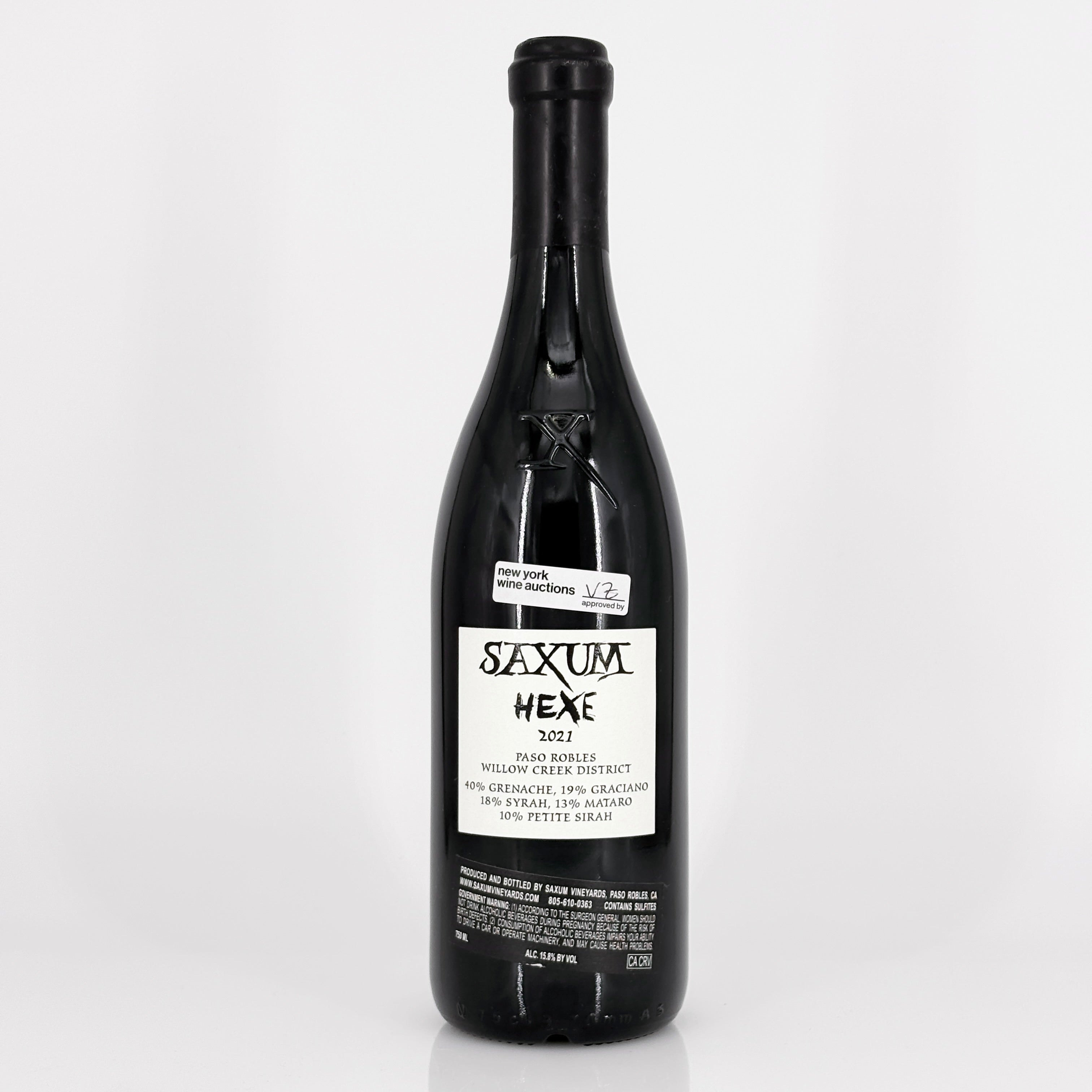 2021 Saxum Vineyards The Hexe Paso Robles Willow Creek District, USA