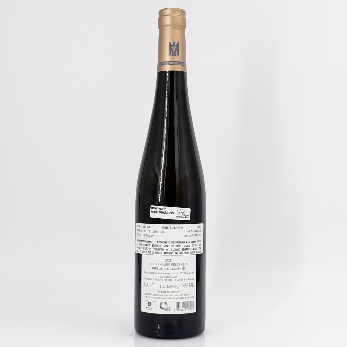 2021 Schafer-Frohlich Bockenauer Felseneck Riesling Grosses Gewachs Nahe, Germany
