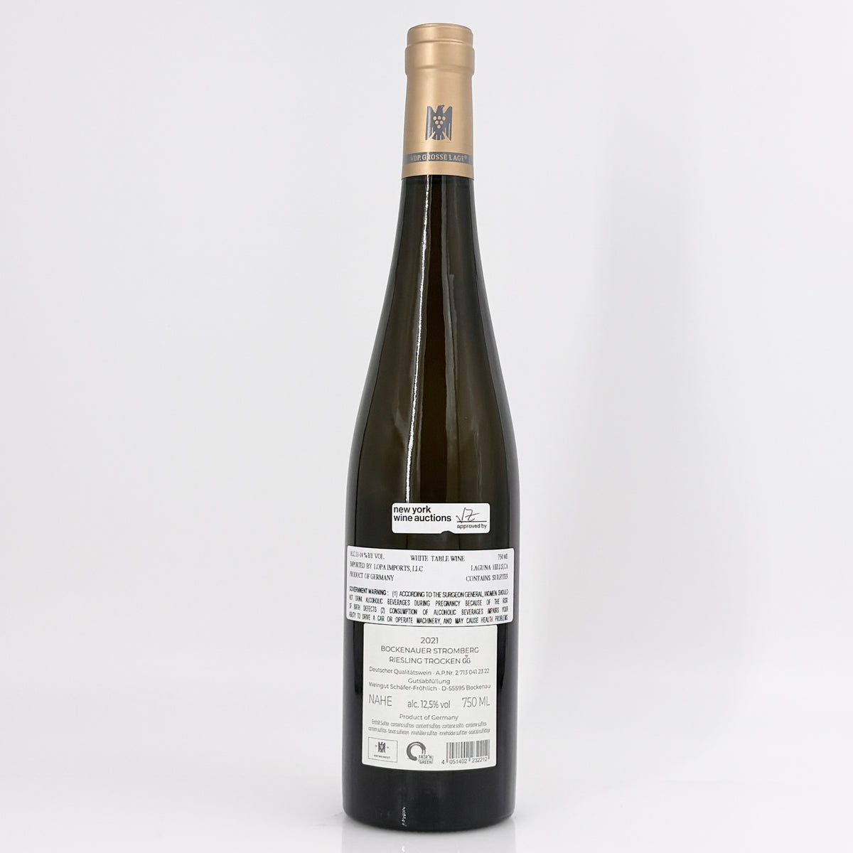 2021 Schafer-Frohlich Bockenauer Stromberg Grosses Gewachs Riesling Nahe, Germany (Lot 2)