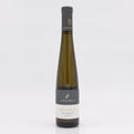 Wine bottle with a label on a white background