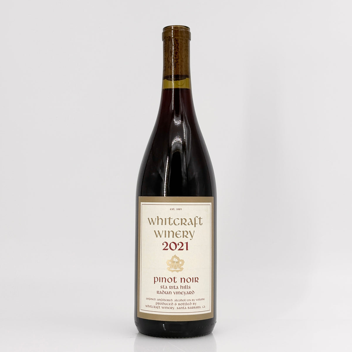 2021 Whitcraft Winery Radian Vineyard Pinot Noir, Sta Rita Hills, USA