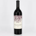 Wine bottle with a decorative label on a white background