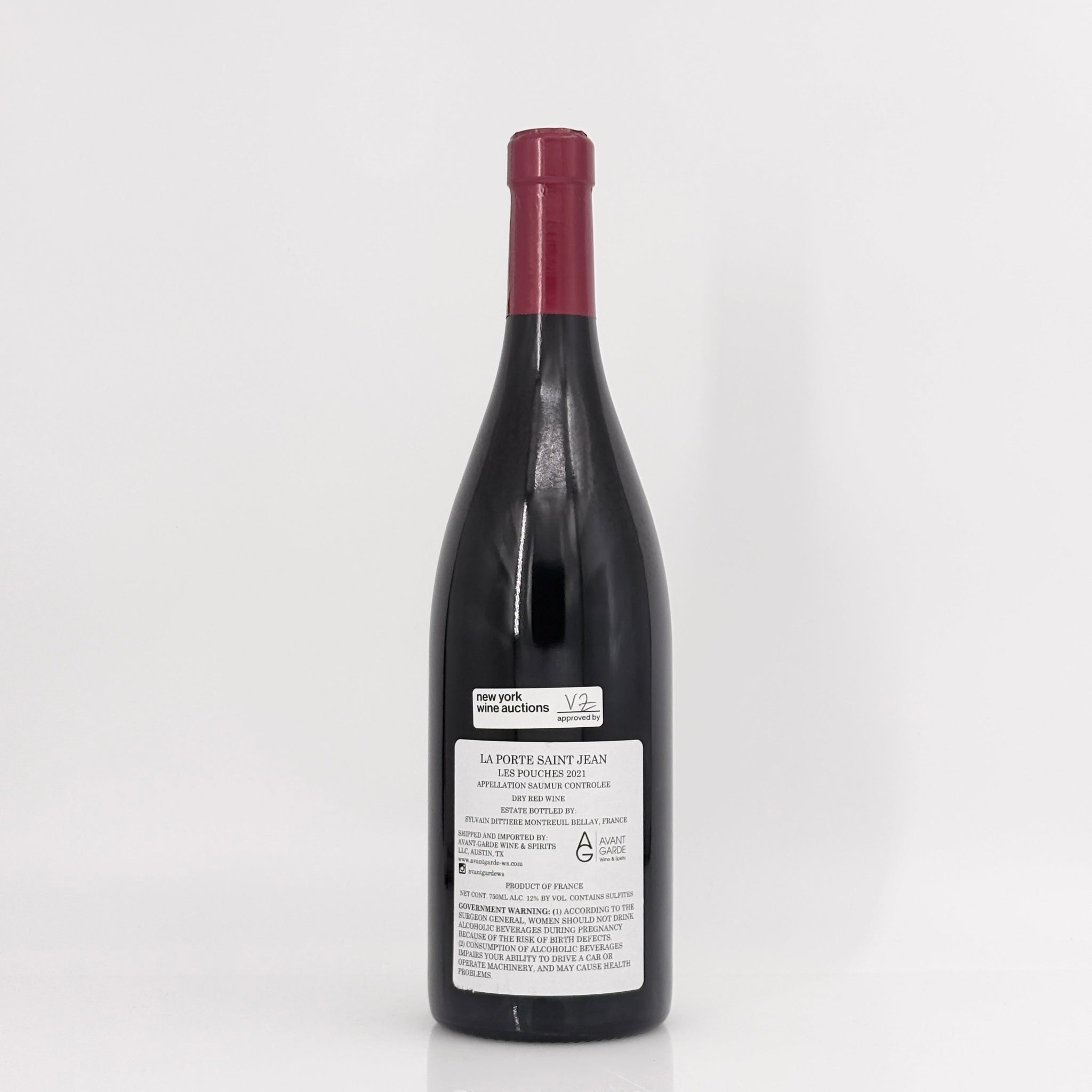 2021 La Porte Saint Jean (Sylvain Dittiere) Saumur Rouge 'Les Pouches', Loire, France