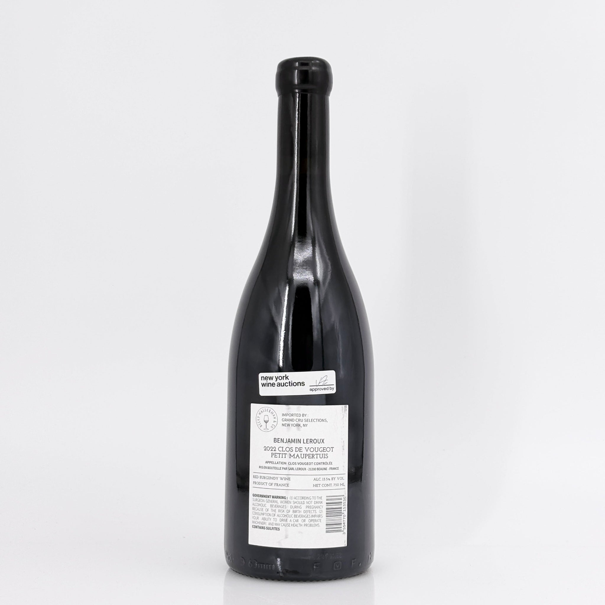 2022 Benjamin Leroux Clos de Vougeot Petit Maupertuis, Cote de Nuits, France