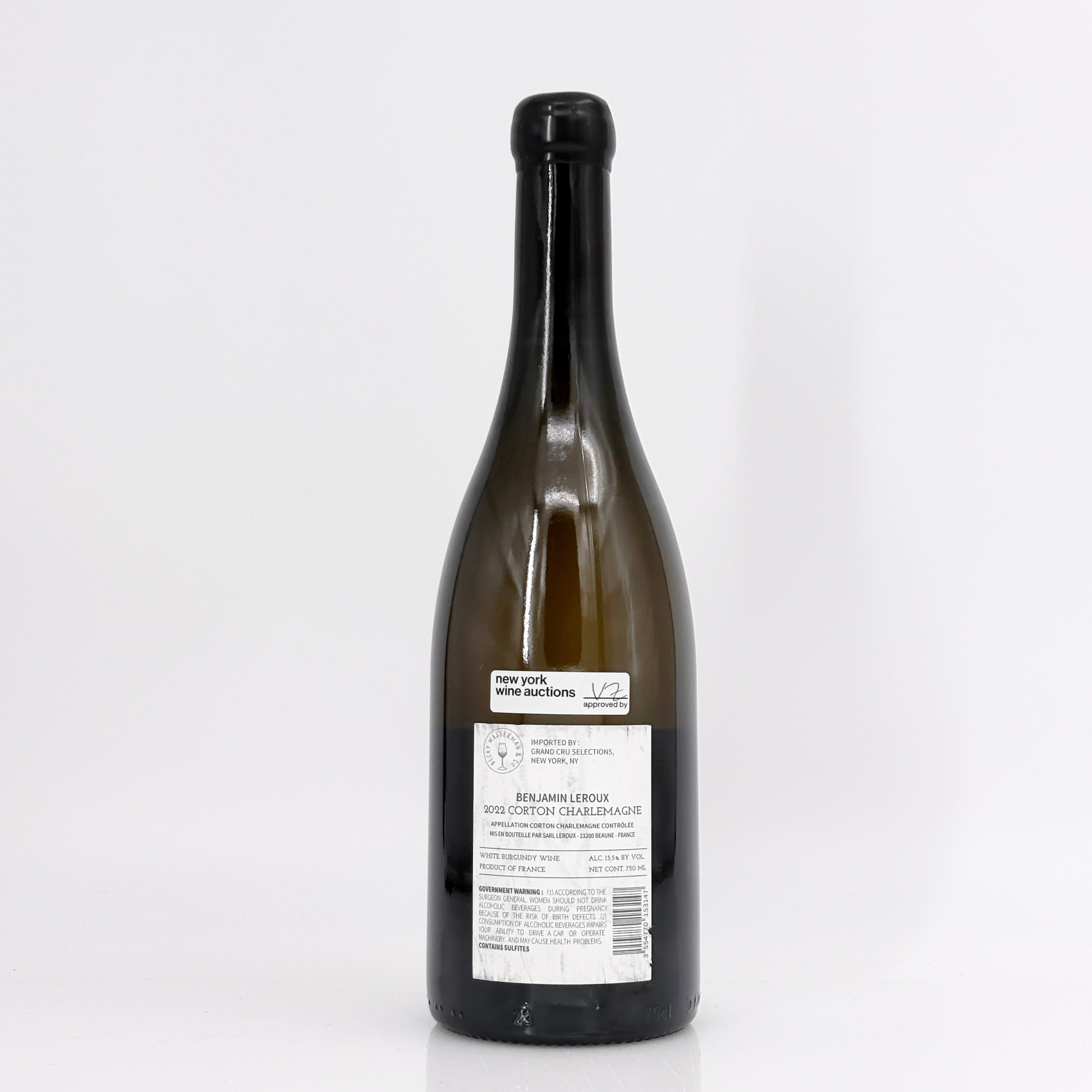 2022 Benjamin Leroux Corton-Charlemagne Grand Cru Cote de Beaune, France
