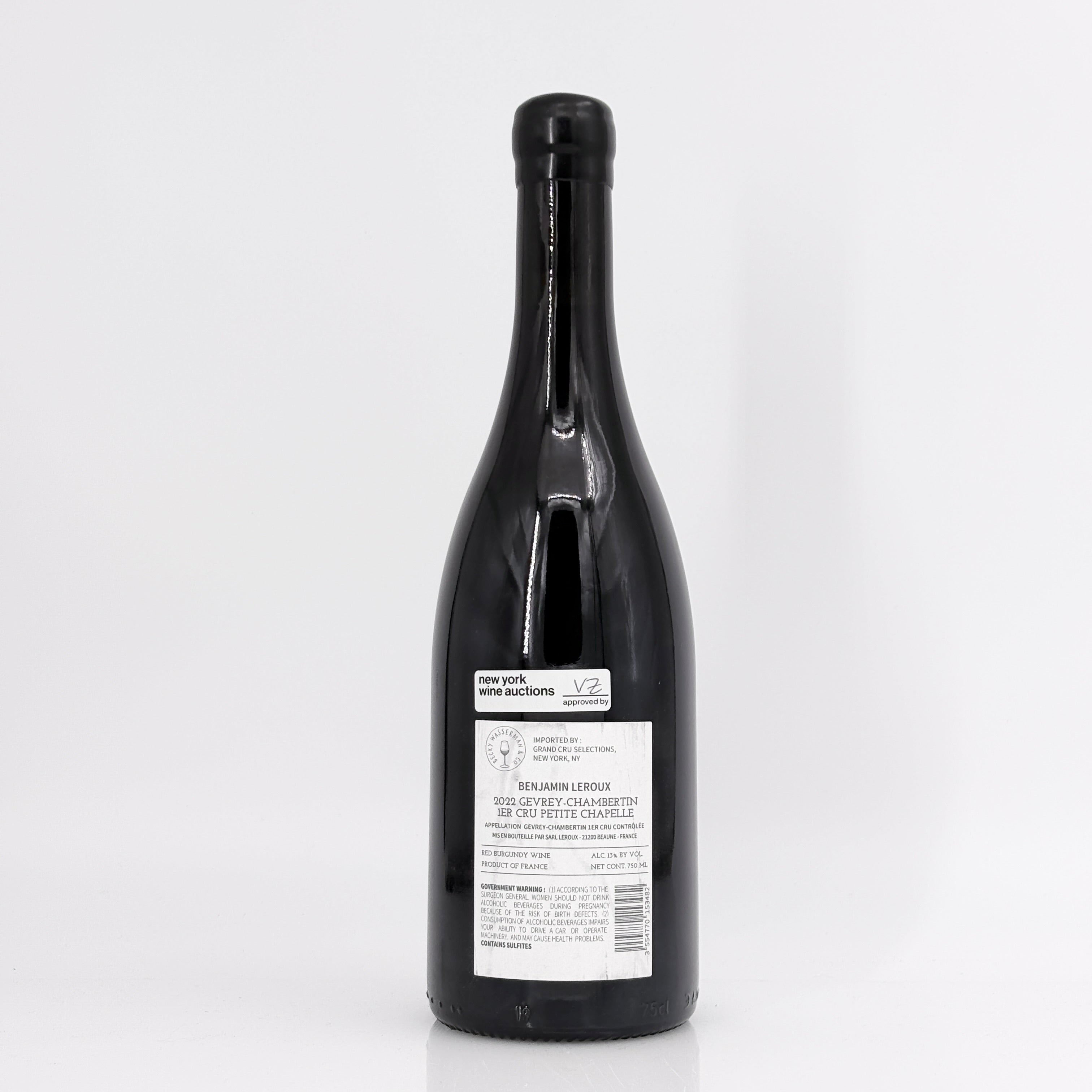 2022 Benjamin Leroux Petite Chapelle Gevrey-Chambertin Premier Cru, France
