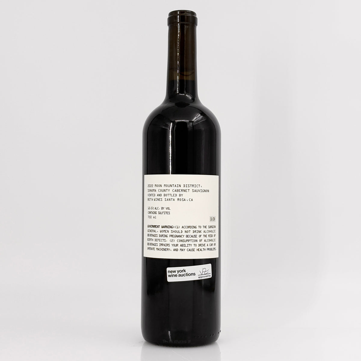 2022 Beta Maus Vineyard Cabernet Sauvignon Moon Mountain District, USA