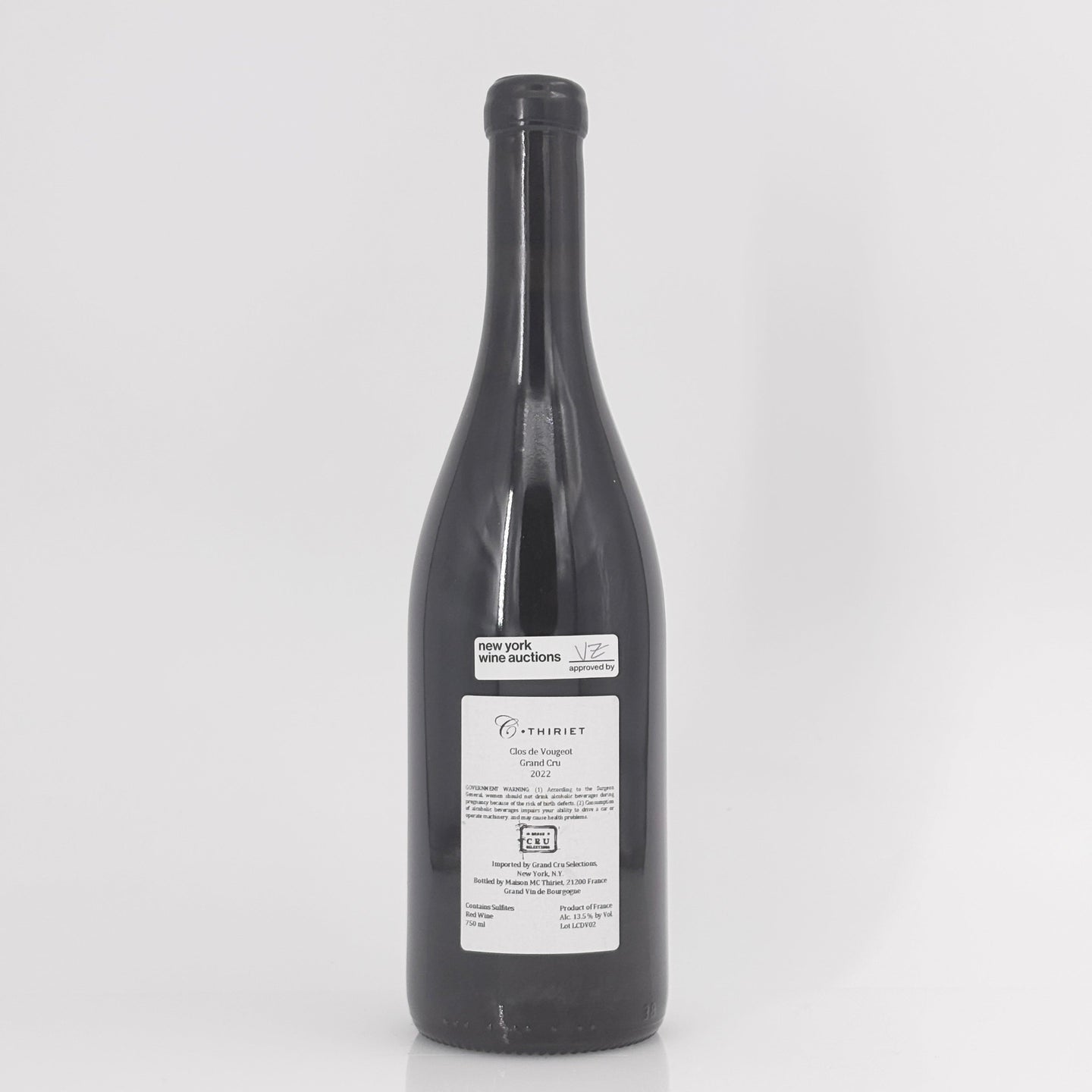 2022 Camille Thiriet Clos de Vougeot Grand Cru, Cote de Nuits, France