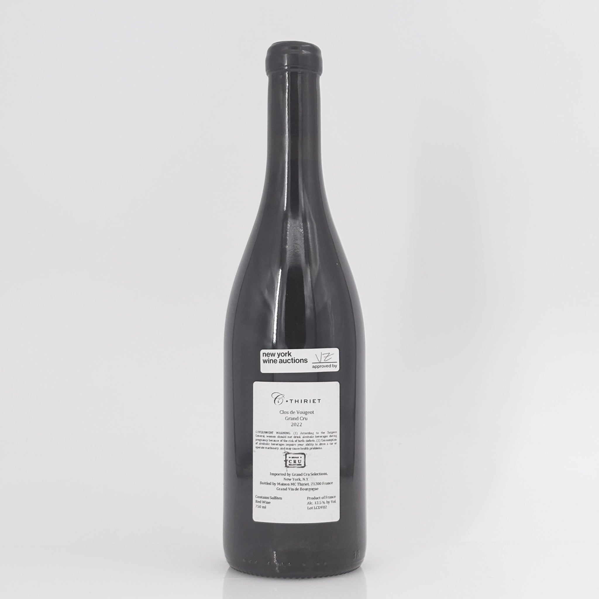 2022 Camille Thiriet Clos de Vougeot Grand Cru, Cote de Nuits, France