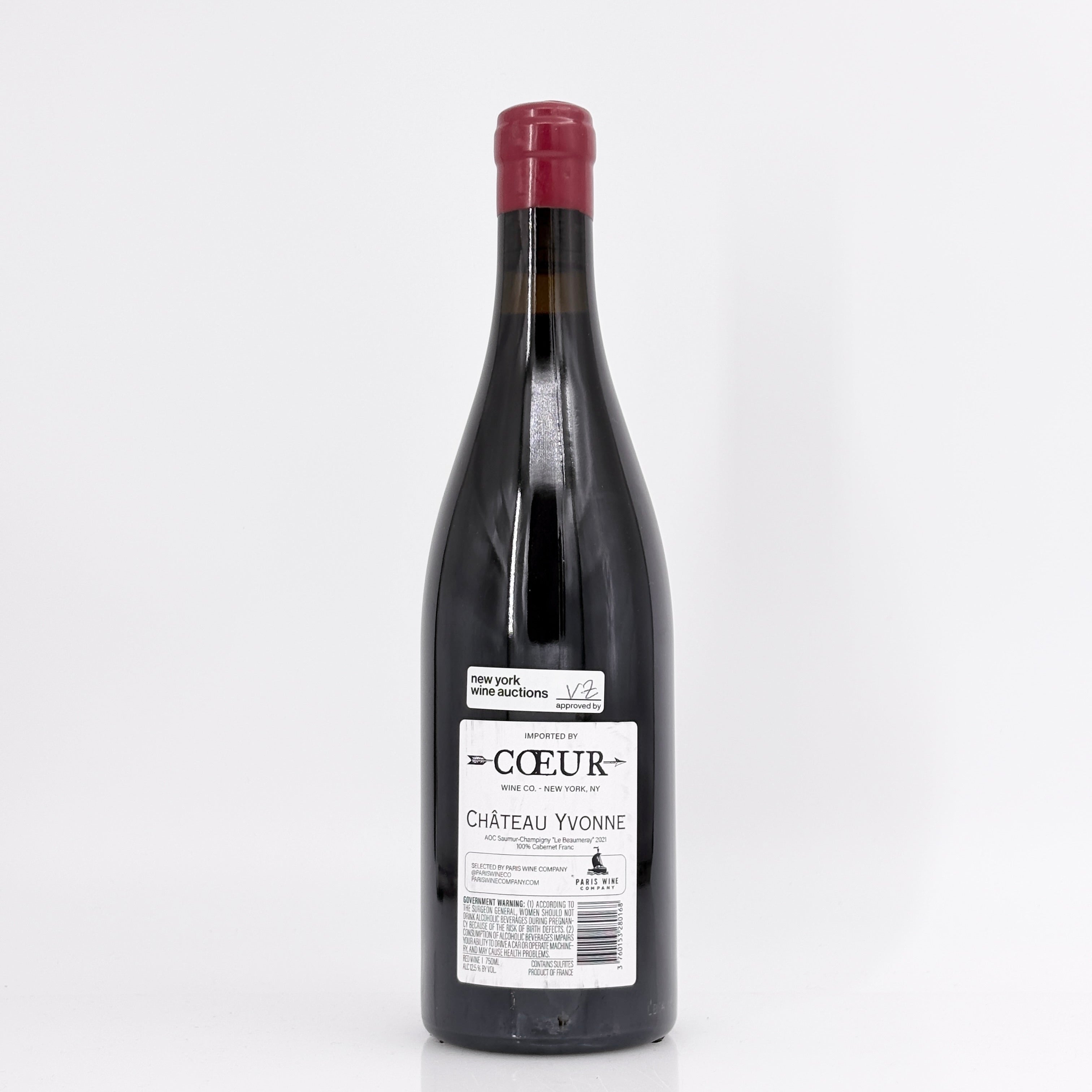 2021 Château Yvonne "Le Beaumeray" Saumur Champigny Loire, France