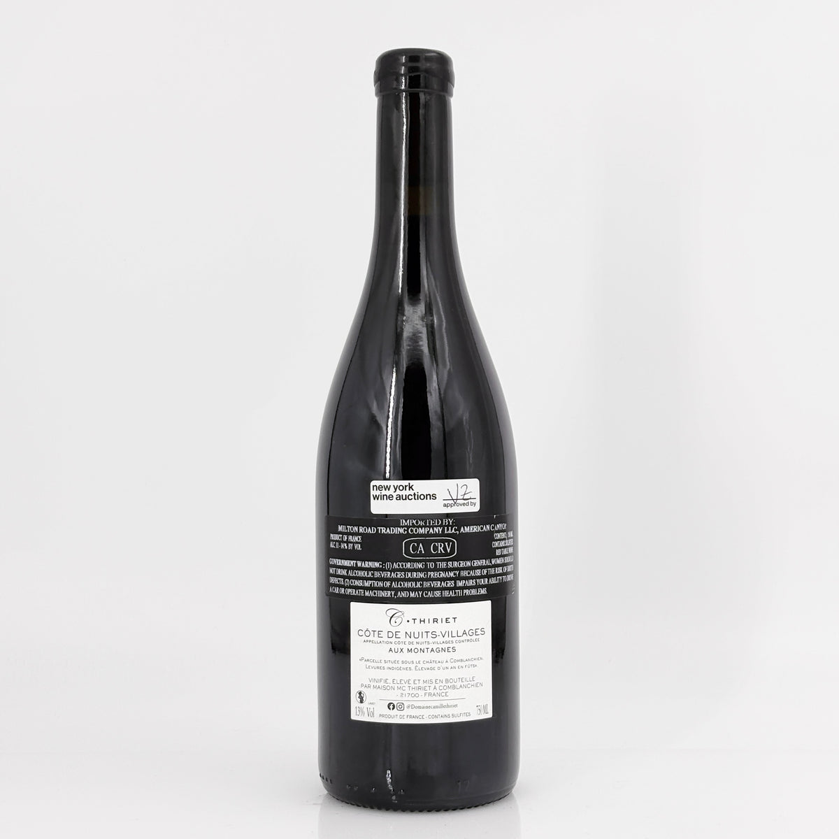 2022 Domaine Camille Thiriet Cote de Nuits-Villages Aux Montagnes, Burgundy, France