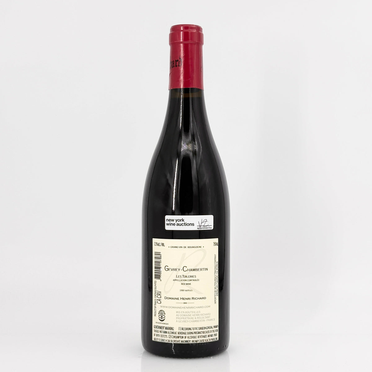 2022 Domaine Henri Richard Gevrey-Chambertin 'Les Tuileries' Cote de Nuits, France