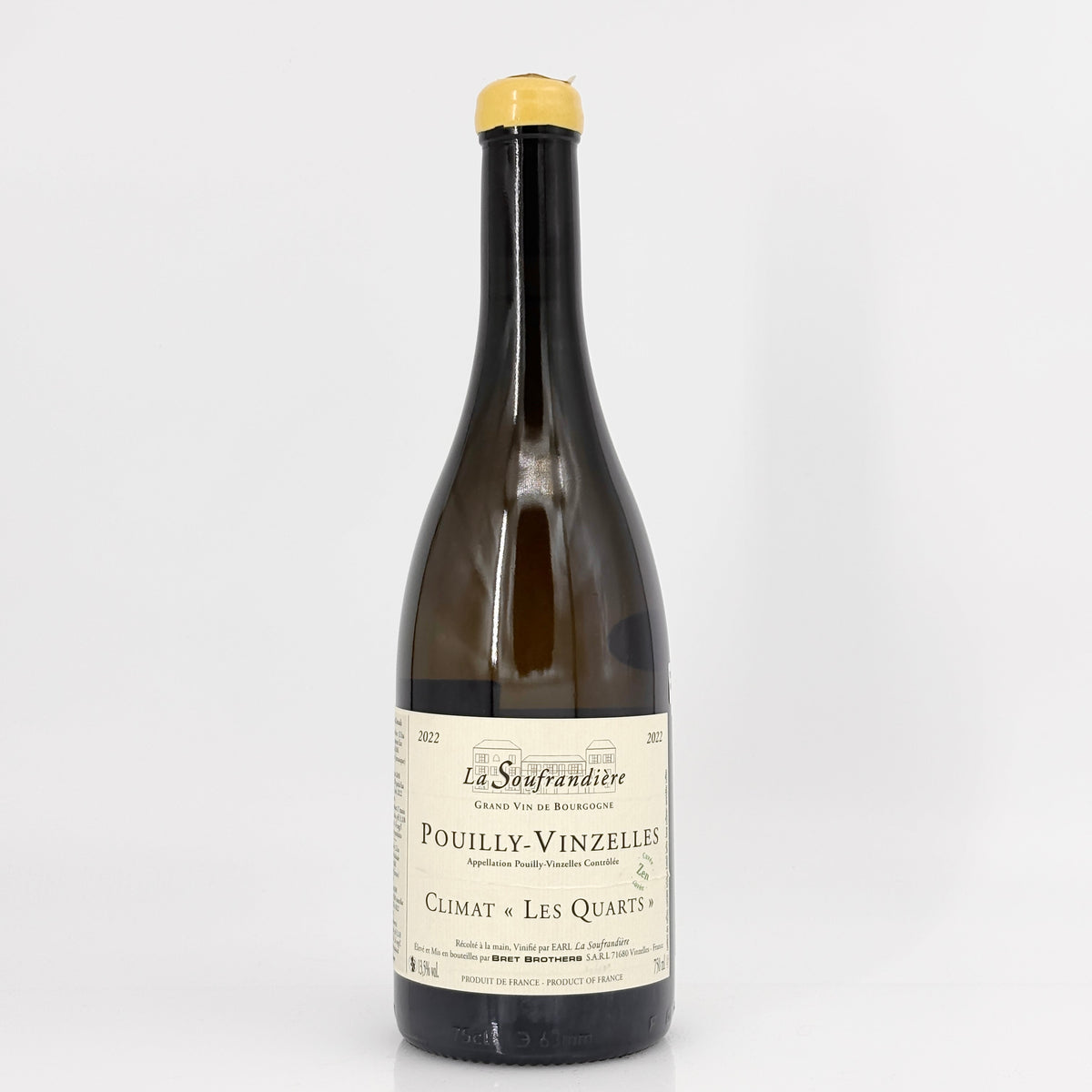 2022 Domaine La Soufrandiere Pouilly-Vinzelles Climat Les Quarts Cuvee Zen Maconnais, France