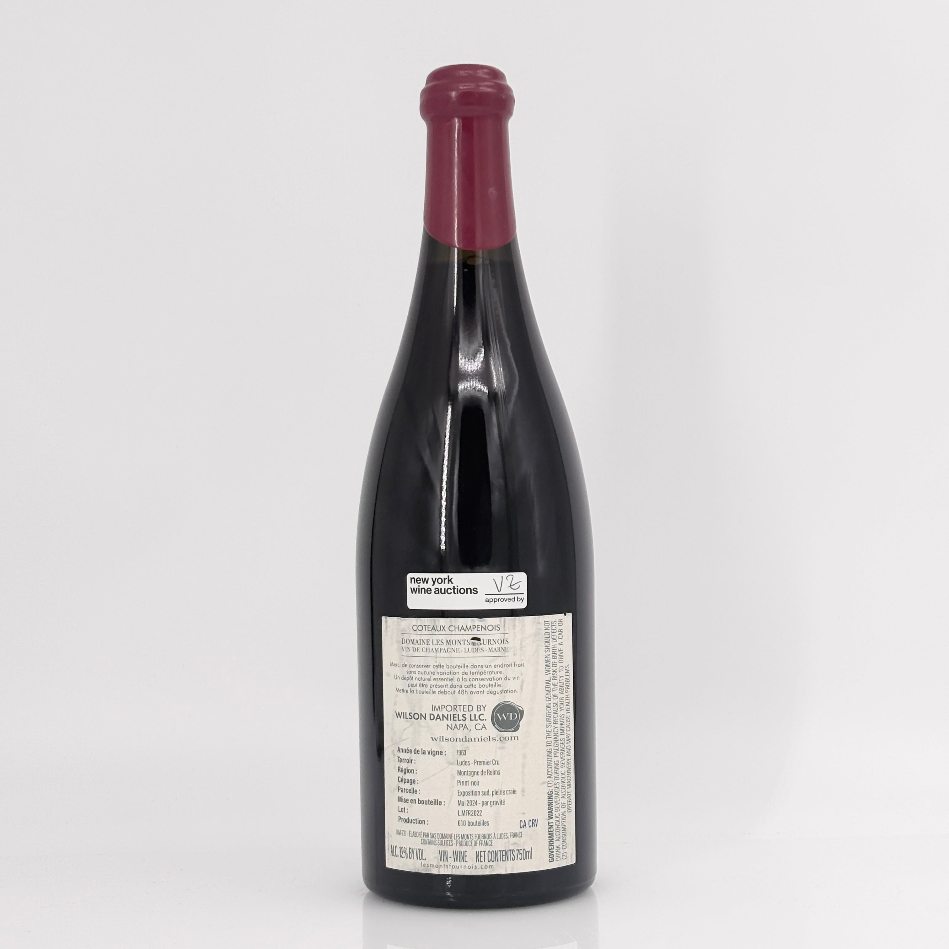 2022 Domaine Les Monts Fournois Coteaux Champenois Ludes Premier Cru Rouge Champagne, France