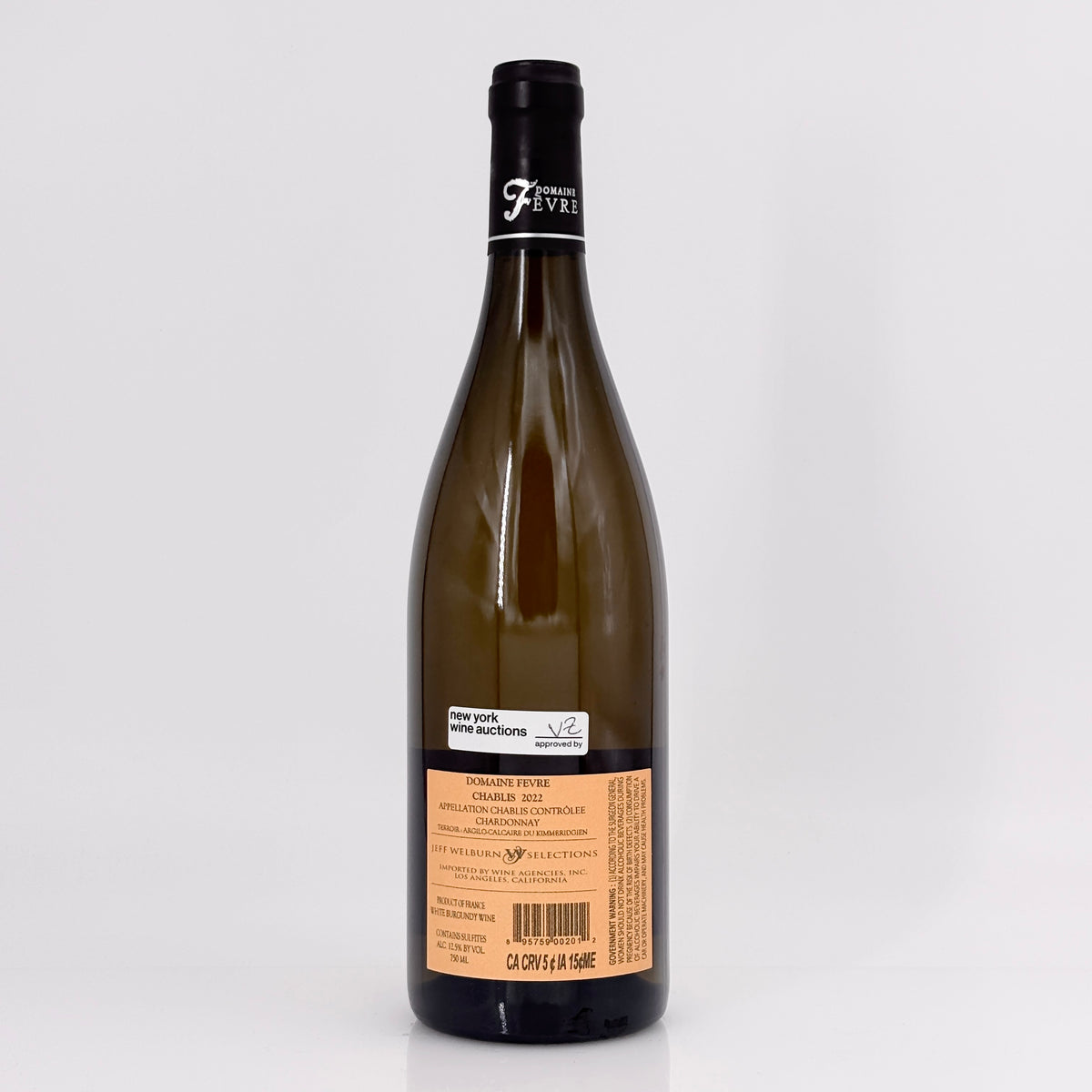 2022 Domaine Nathalie & Gilles Fevre Chablis, Burgundy, France (Lot 1)