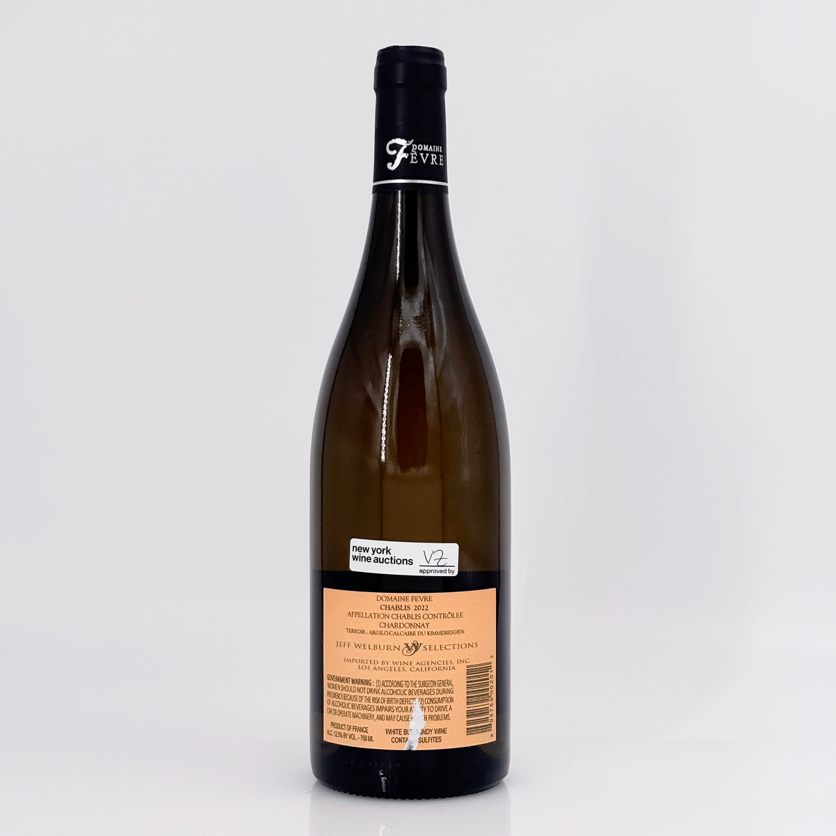 2022 Domaine Nathalie & Gilles Fevre Chablis, Burgundy, France (Lot 2)