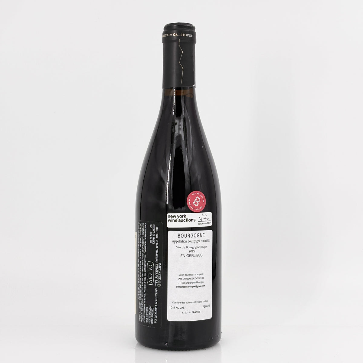 2022 Domaine de Cassiopee Bourgogne Rouge En Gerlieus Burgundy, France