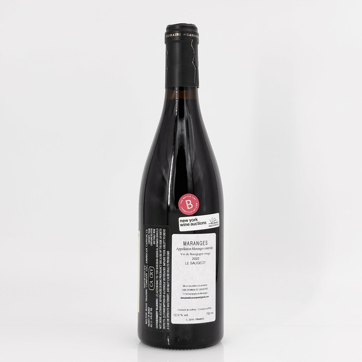2022 Domaine de Cassiopee Maranges Le Saugeot Cote de Beaune, France