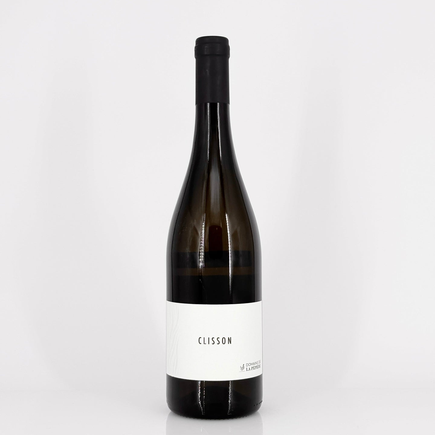 Bottle of wine on a white background