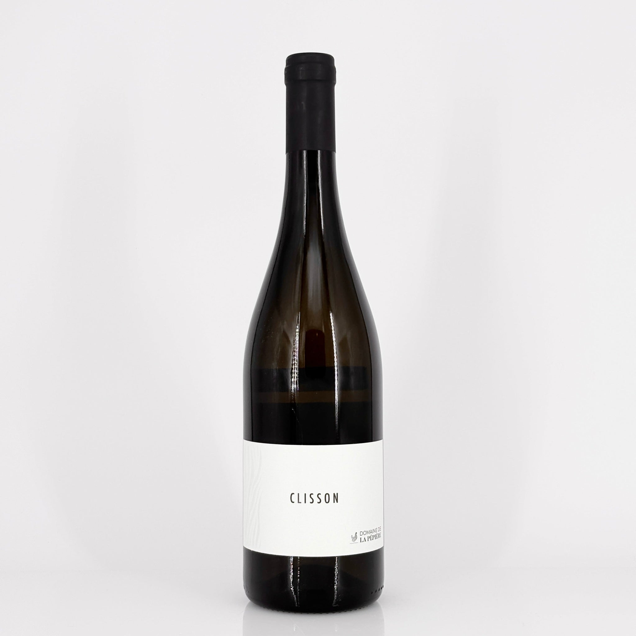 Bottle of wine on a white background