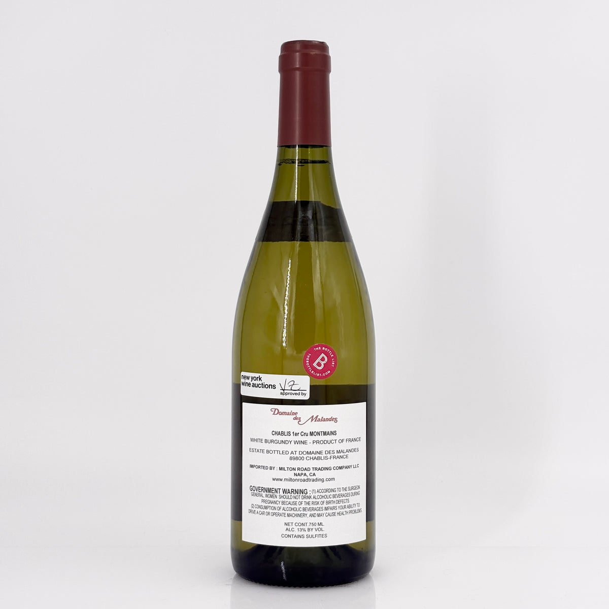 2022 Domaine des Malandes Montmains Vieilles Vignes, Chablis Premier Cru, France