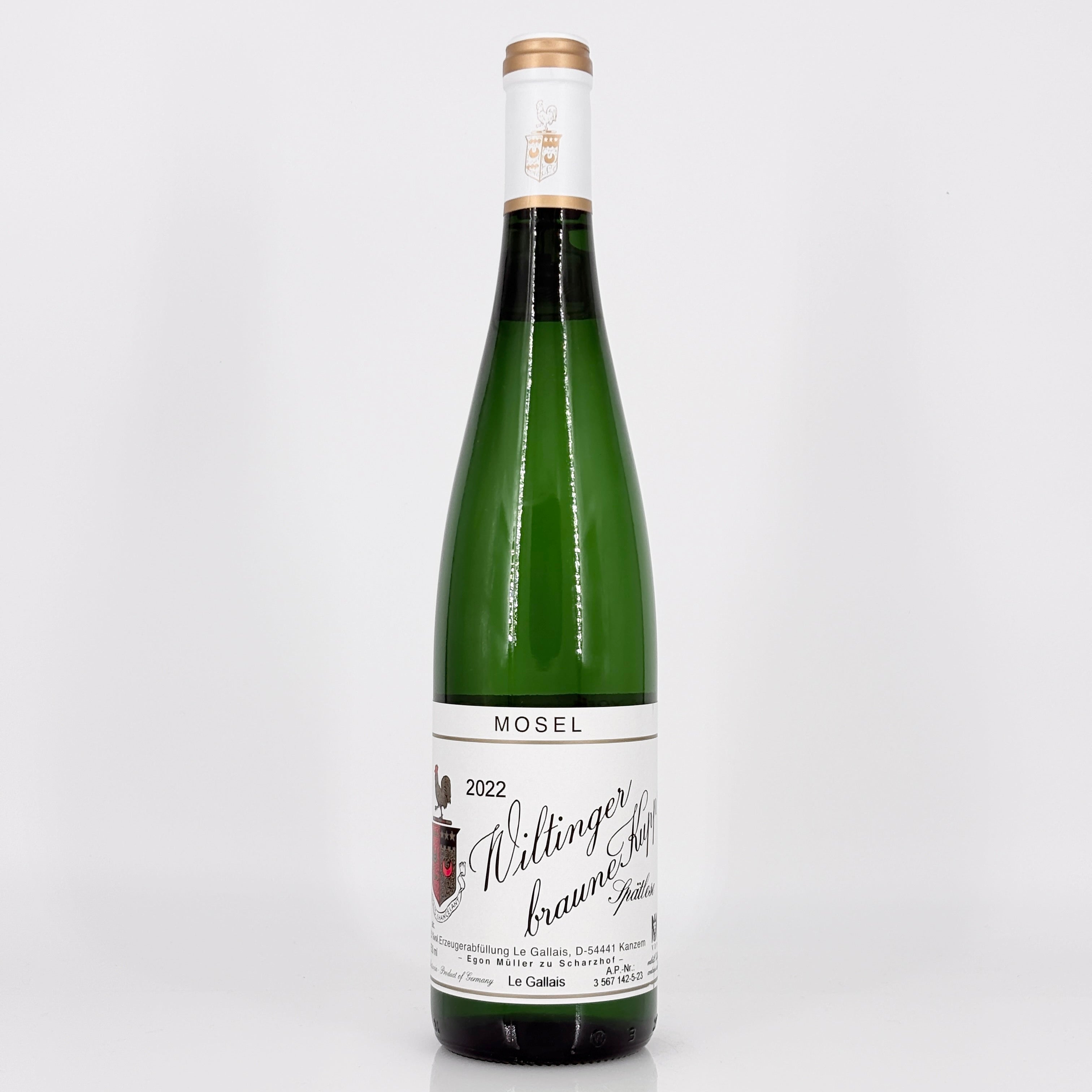 2022 Egon Muller 'Le Gallais' Wiltinger Braune Kupp Riesling Spatlese, Mosel, Germany