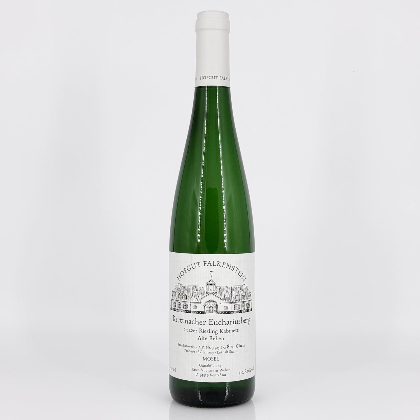 2022 Hofgut Falkenstein, Krettnacher Euchariusberg Riesling Kabinett "Alte Reben" Gisela AP-8, Saar, Germany (Lot 2)