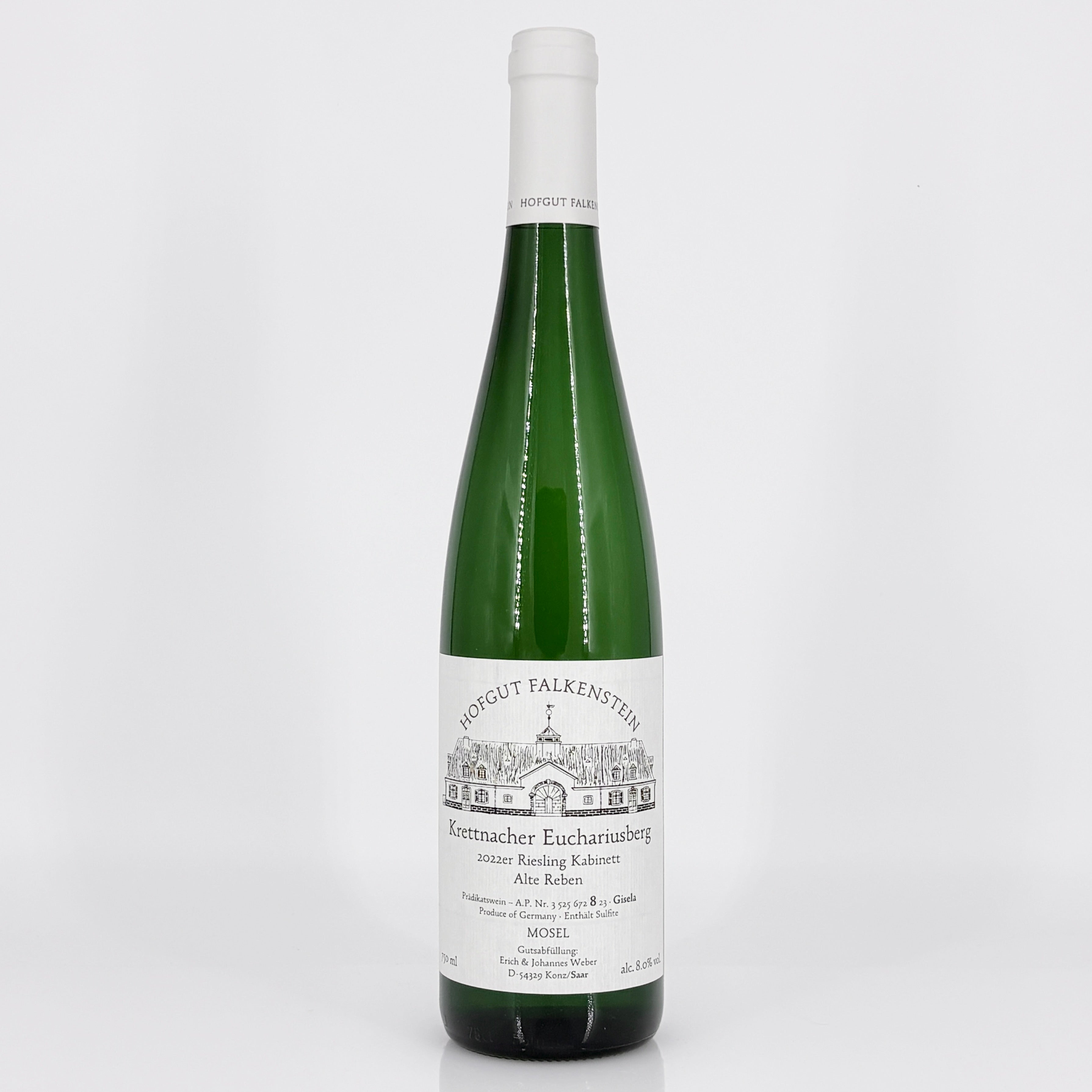 2022 Hofgut Falkenstein, Krettnacher Euchariusberg Riesling Kabinett "Alte Reben" Gisela AP-8, Saar, Germany (Lot 2)