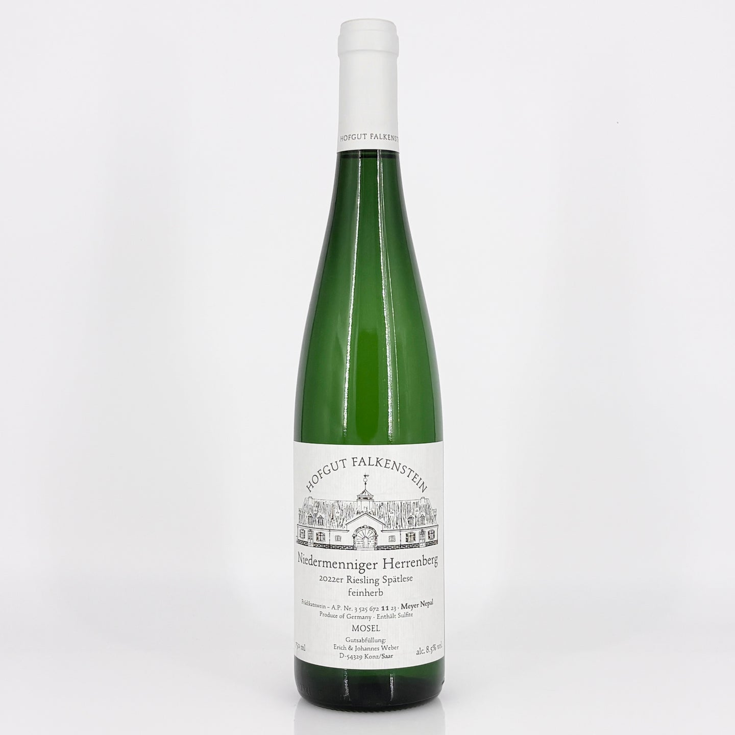 2022 Hofgut Falkenstein, Niedermenniger Herrenberg Riesling Spatlese feinherb AP-11 Saar, Germany