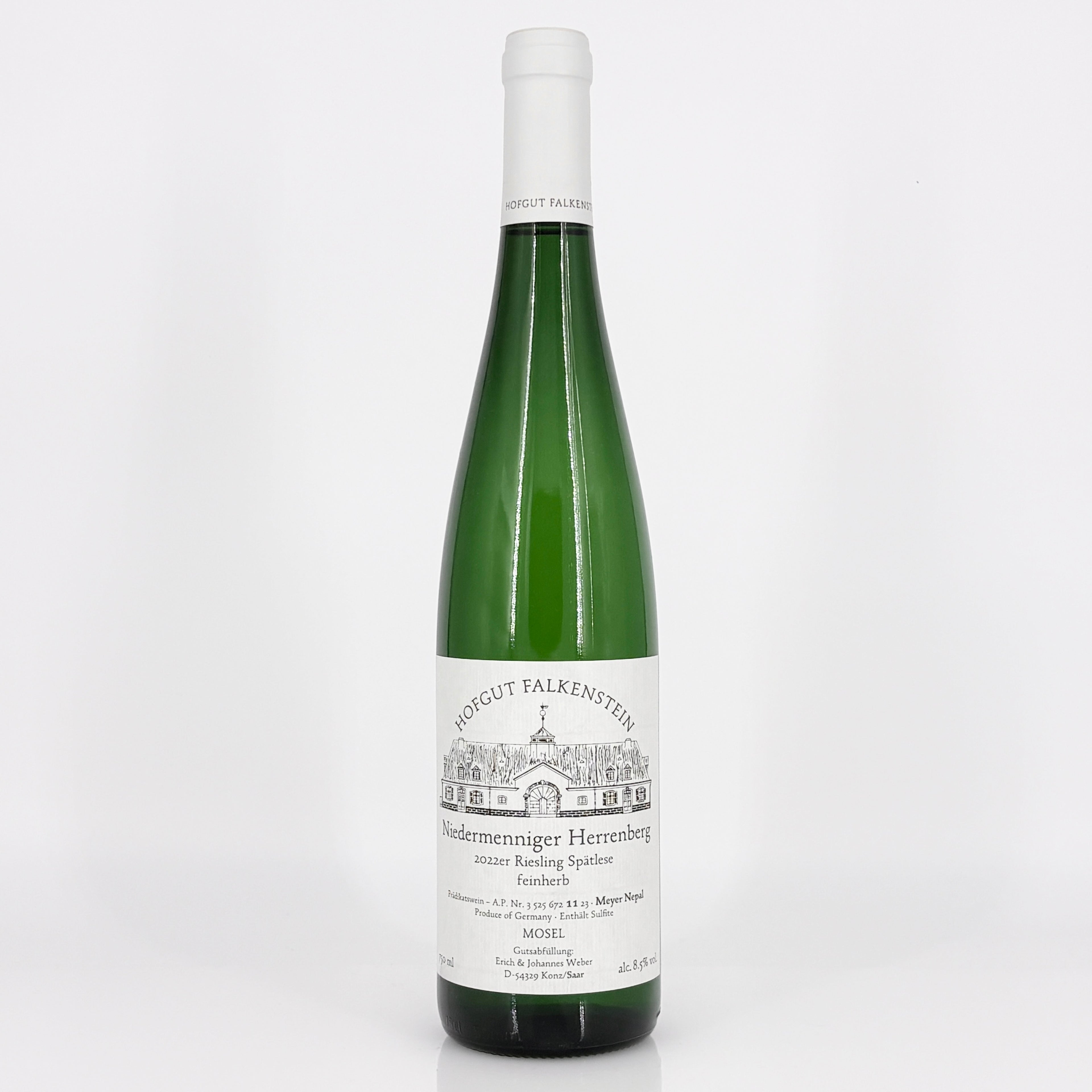 2022 Hofgut Falkenstein, Niedermenniger Herrenberg Riesling Spatlese feinherb AP-11 Saar, Germany
