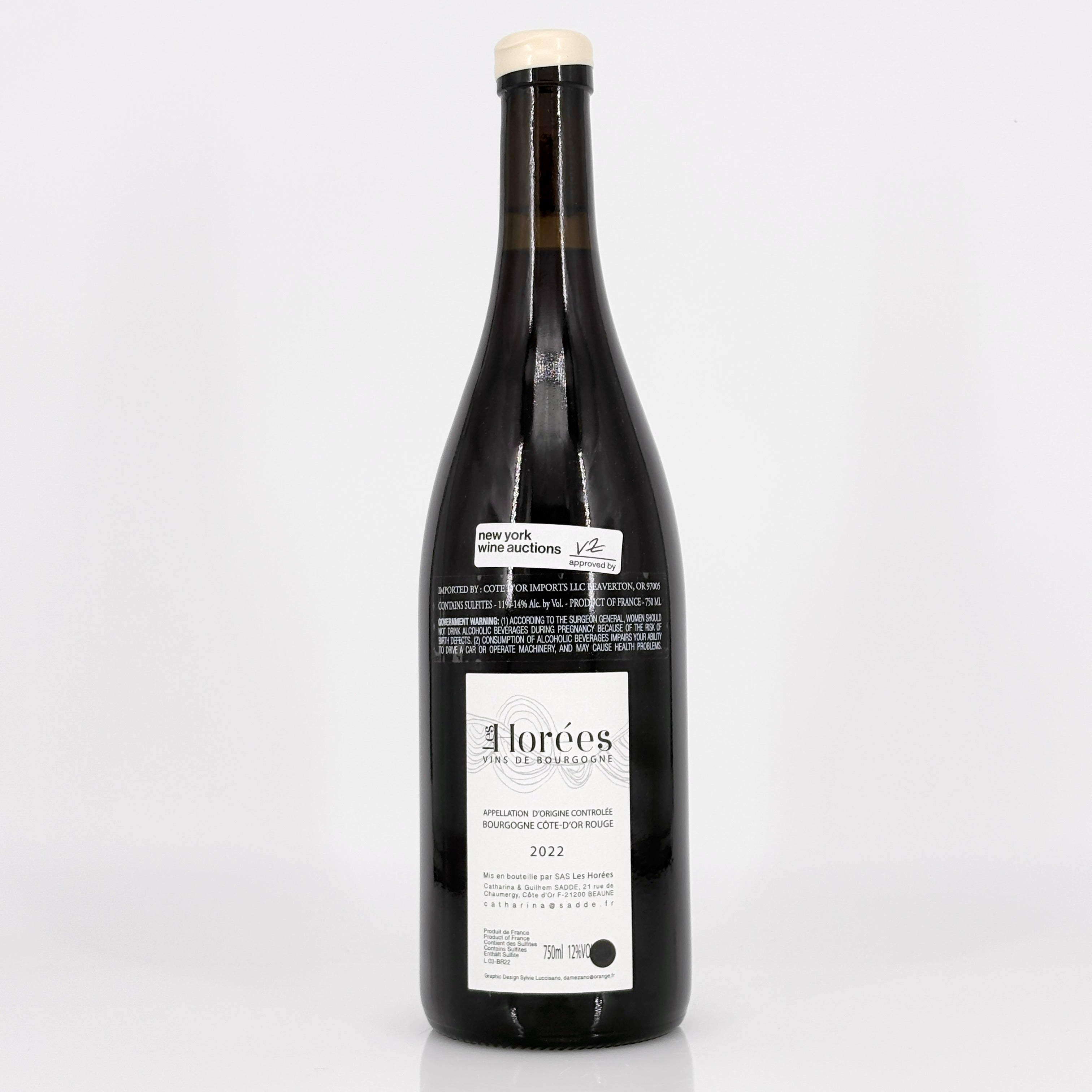 2022 Les Horées Bourgogne Rouge Le Vieux Sage, Burgundy, France