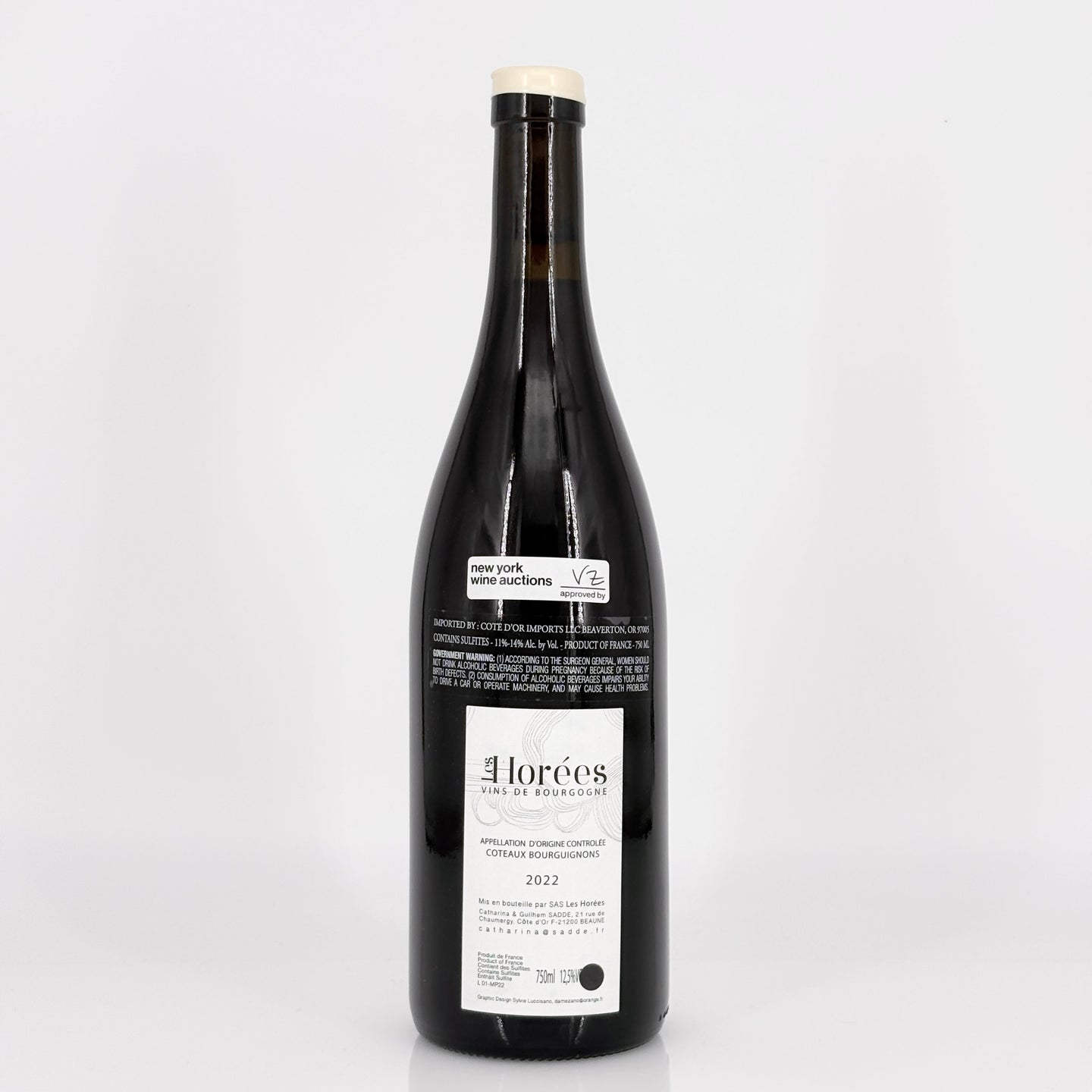 2022 Les Horées Coteaux Bourguignons Monpoulain, Burgundy, France
