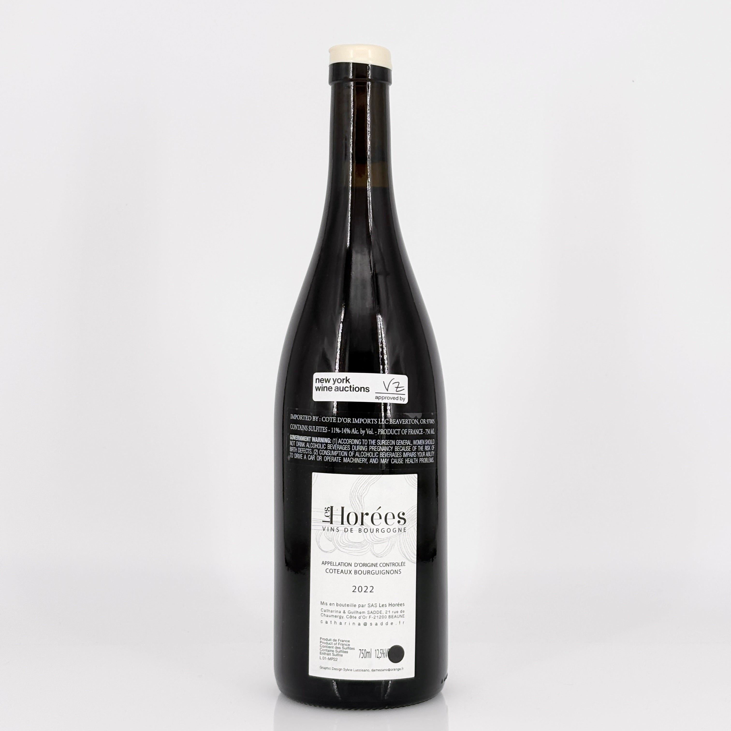 2022 Les Horées Coteaux Bourguignons Monpoulain, Burgundy, France