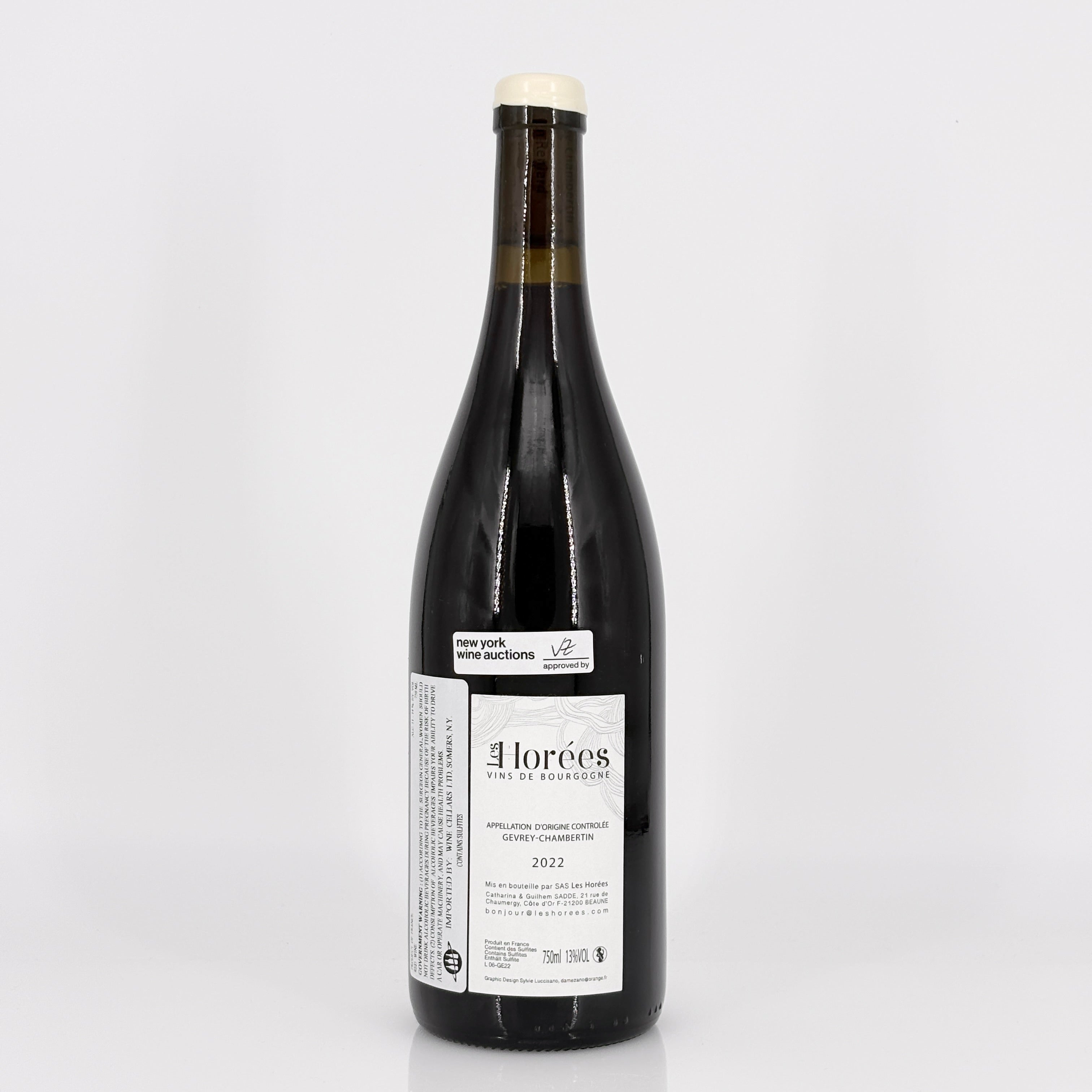 2022 Les Horées Gevrey-Chambertin En Reniard Cote de Nuits, France