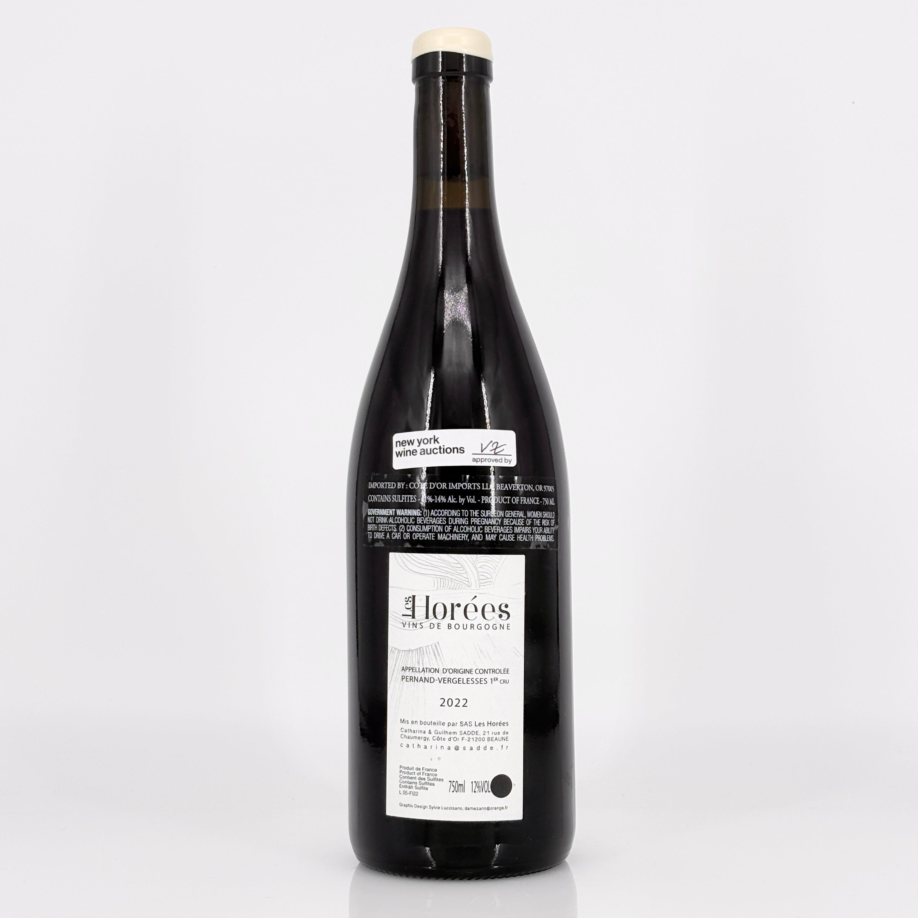 2022 Les Horées Les Fichots Pernand-Vergelesses Premier Cru, France