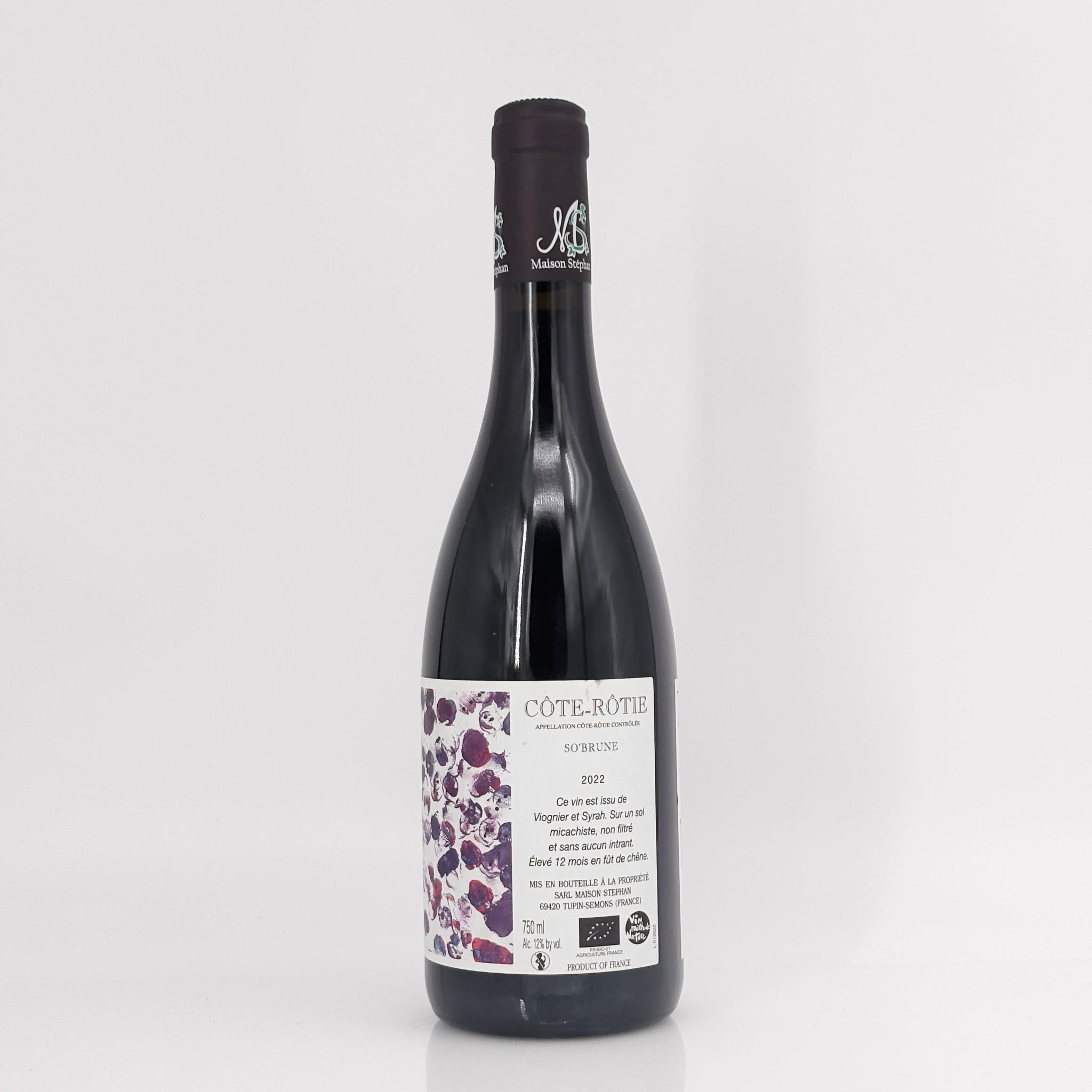 2022 Maison Stephan Côte Rôtie 'So Brune', Rhone, France