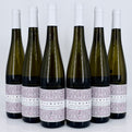 Six bottles of Kilburg Riesling Kabinett wine on a white background