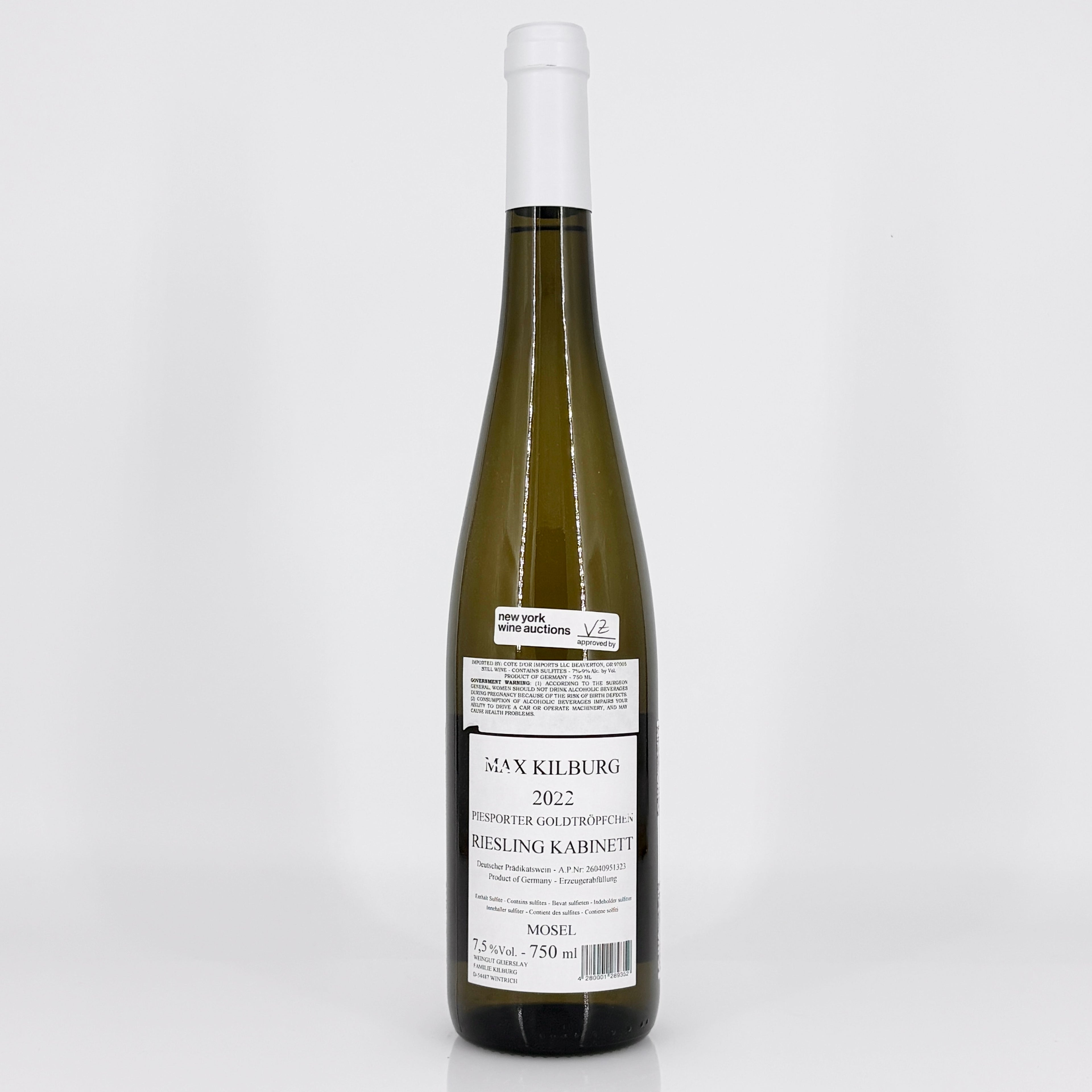 2022 Max Kilburg Goldtropfchen Riesling Kabinett Mosel, Germany (Lot 3)